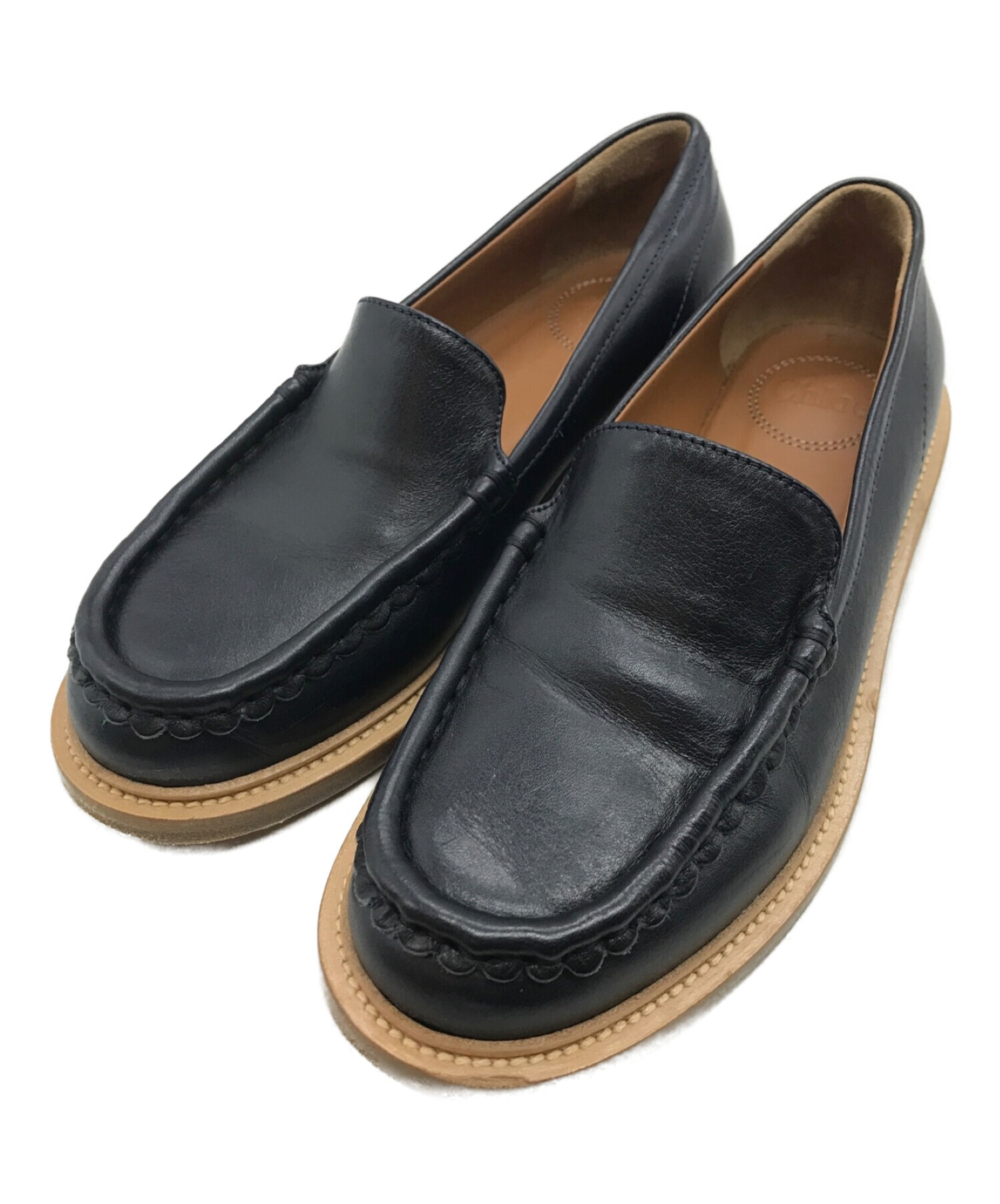 中古・古着通販】Chloe (クロエ) ローファー ブラック サイズ:36 