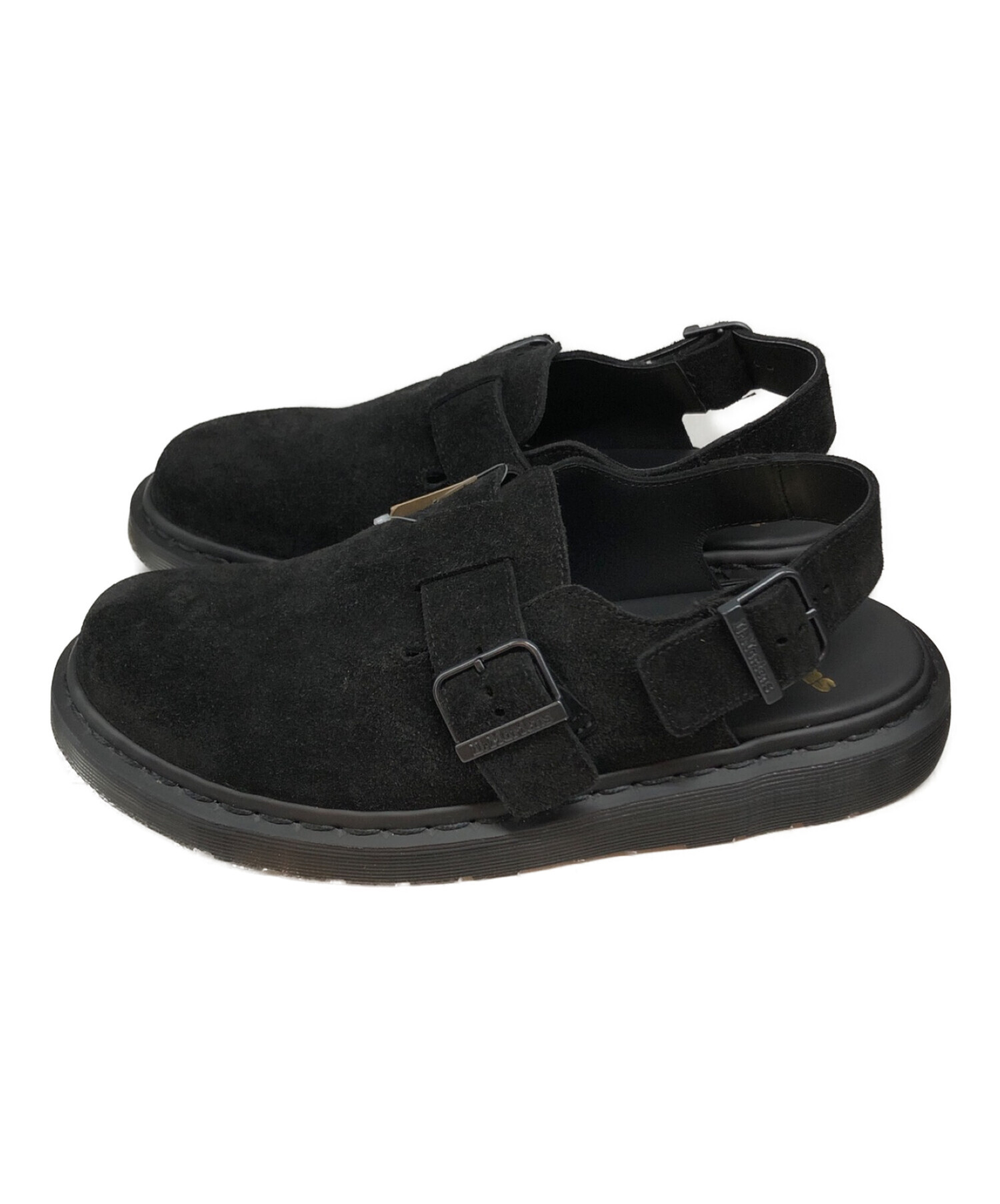 ドクターマーチン サボ ブラックスエードクロッグサンダル