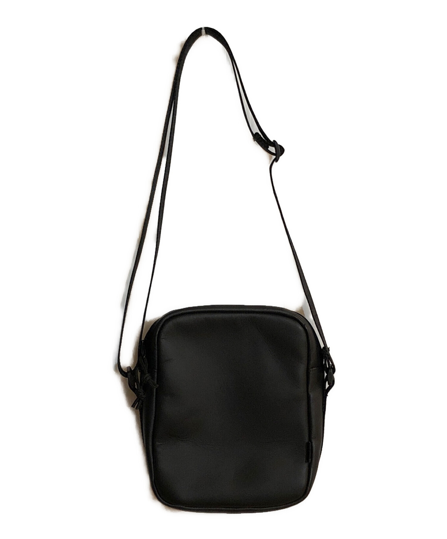 SUPREME (シュプリーム) Leather Shoulder Bag Black/レザーショルダーバッグ ブラック