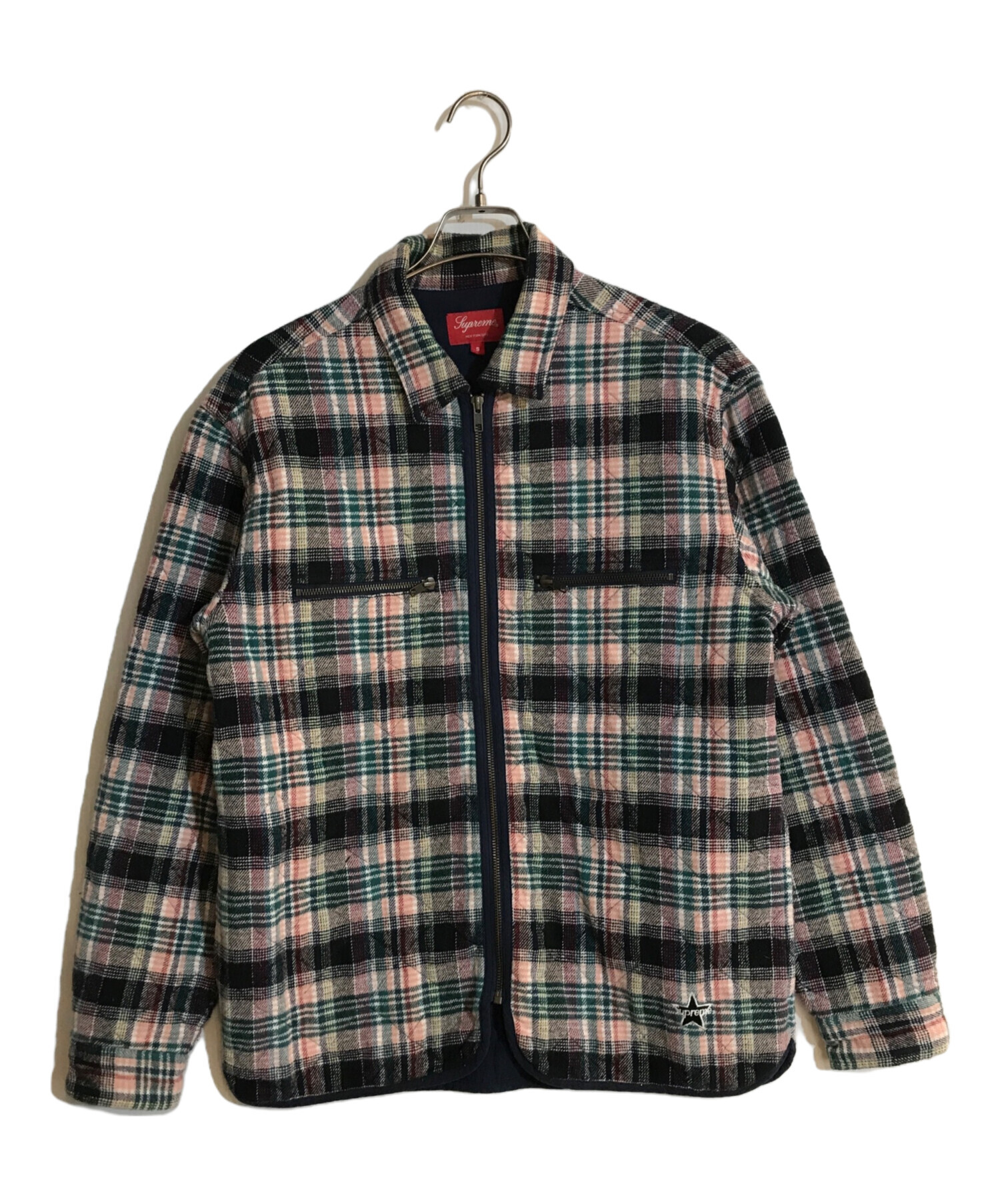 中古・古着通販】Supreme (シュプリーム) 19AW Quilted Plaid Zip Up 