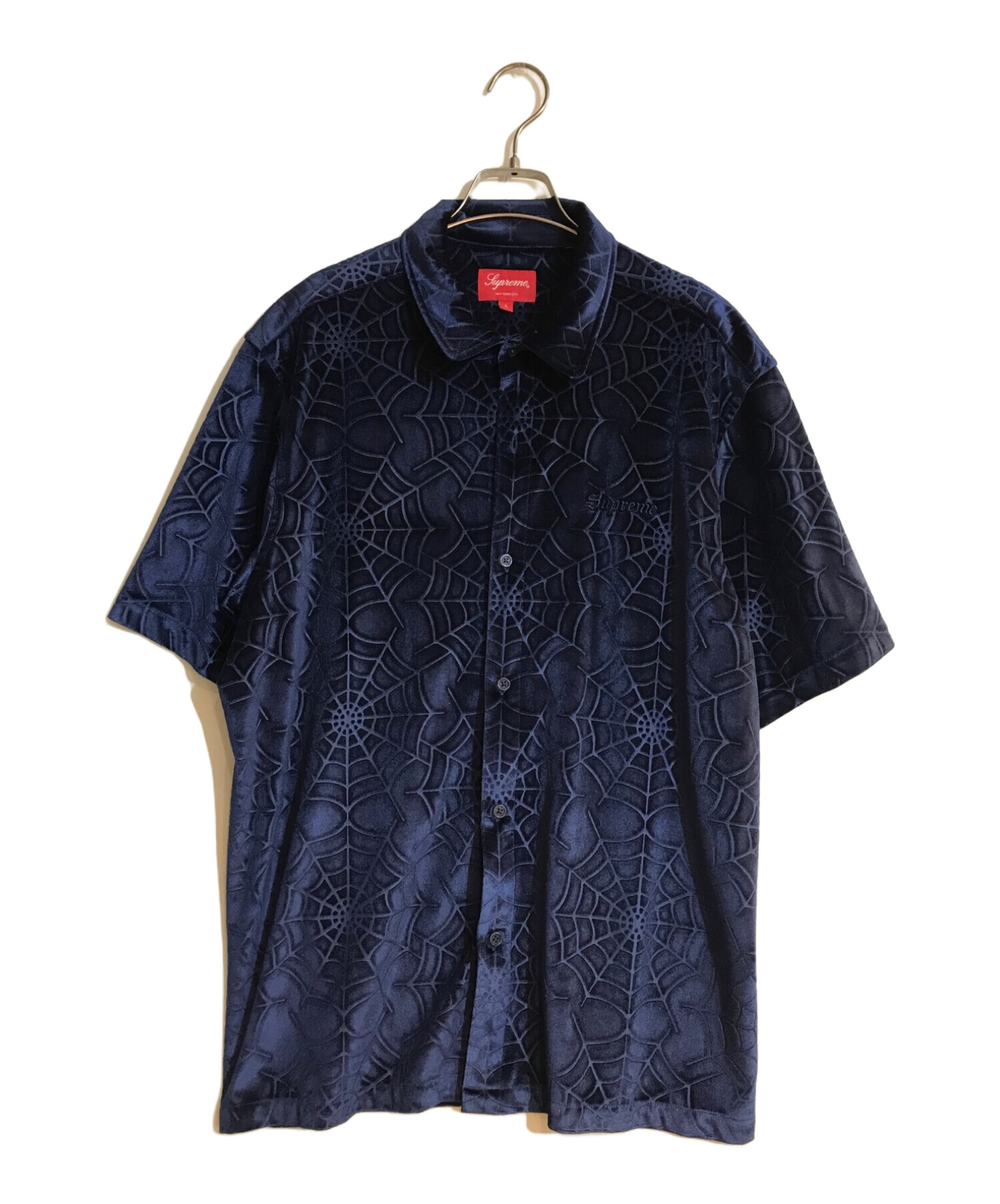 中古・古着通販】Supreme (シュプリーム) Spider Web Velvet S/S Shirt 