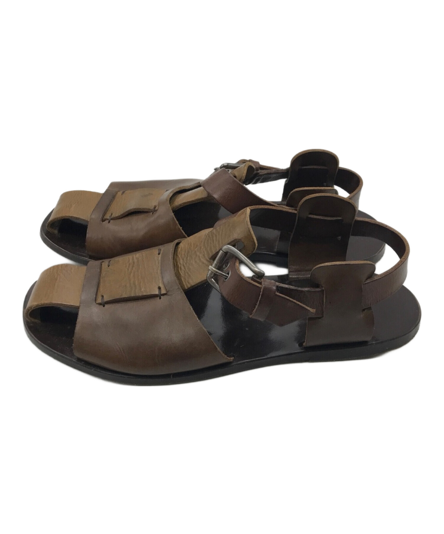 中古・古着通販】MARNI (マルニ) グルカサンダル ブラウン サイズ:41 