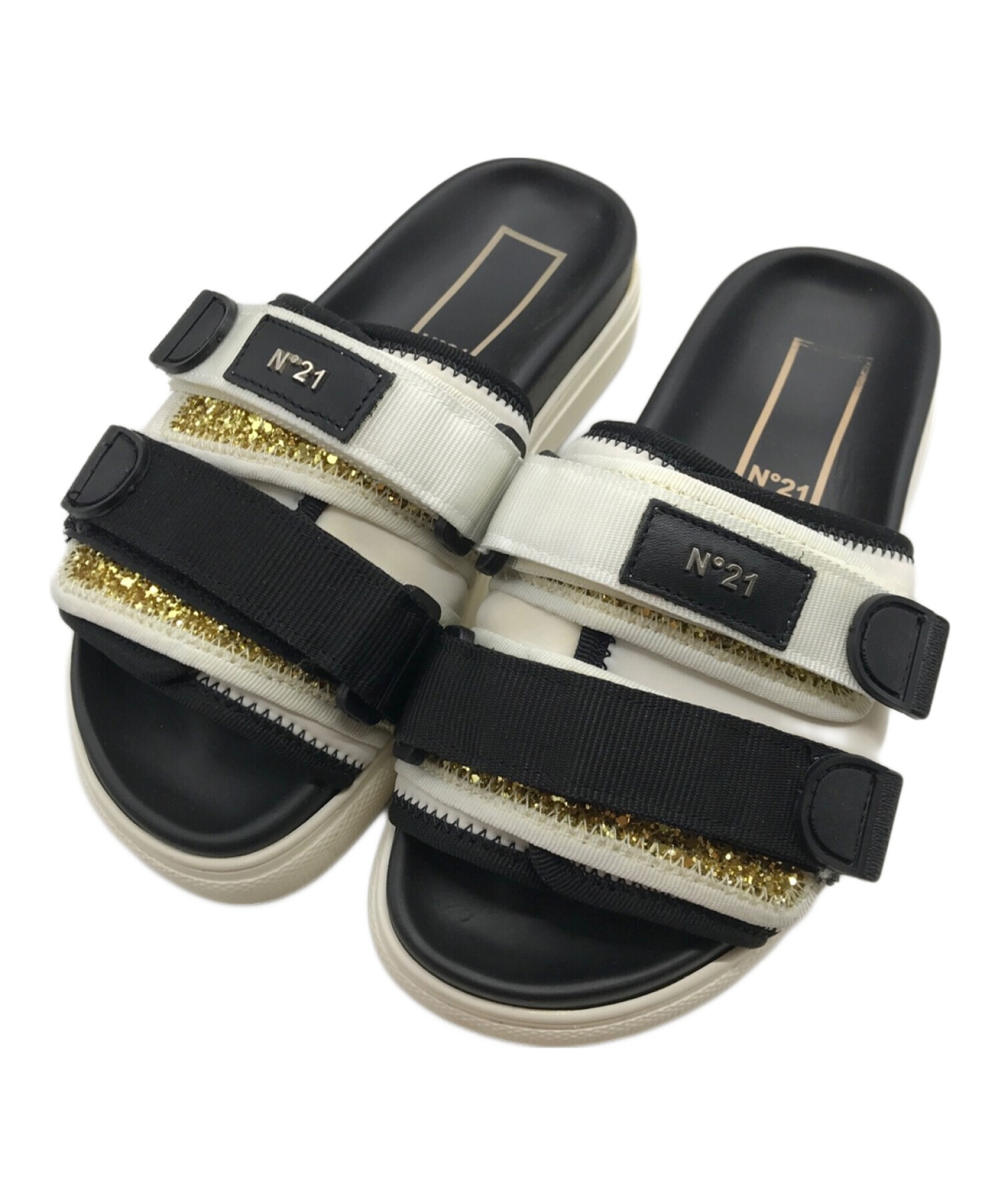 中古・古着通販】N°21 (ヌメロヴェントゥーノ) サンダル ブラック  