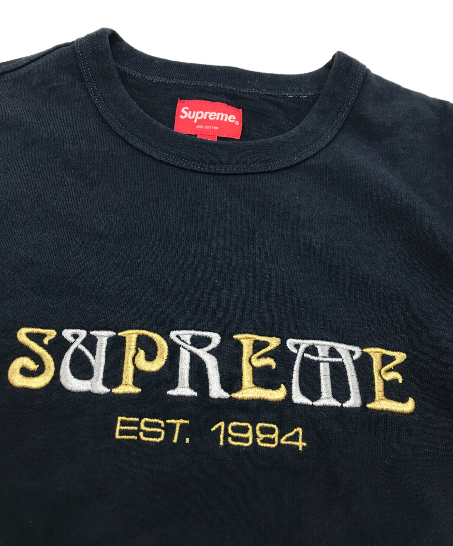 SUPREME シュプリーム nouveau logo 刺繍ロゴ T｜メンズ