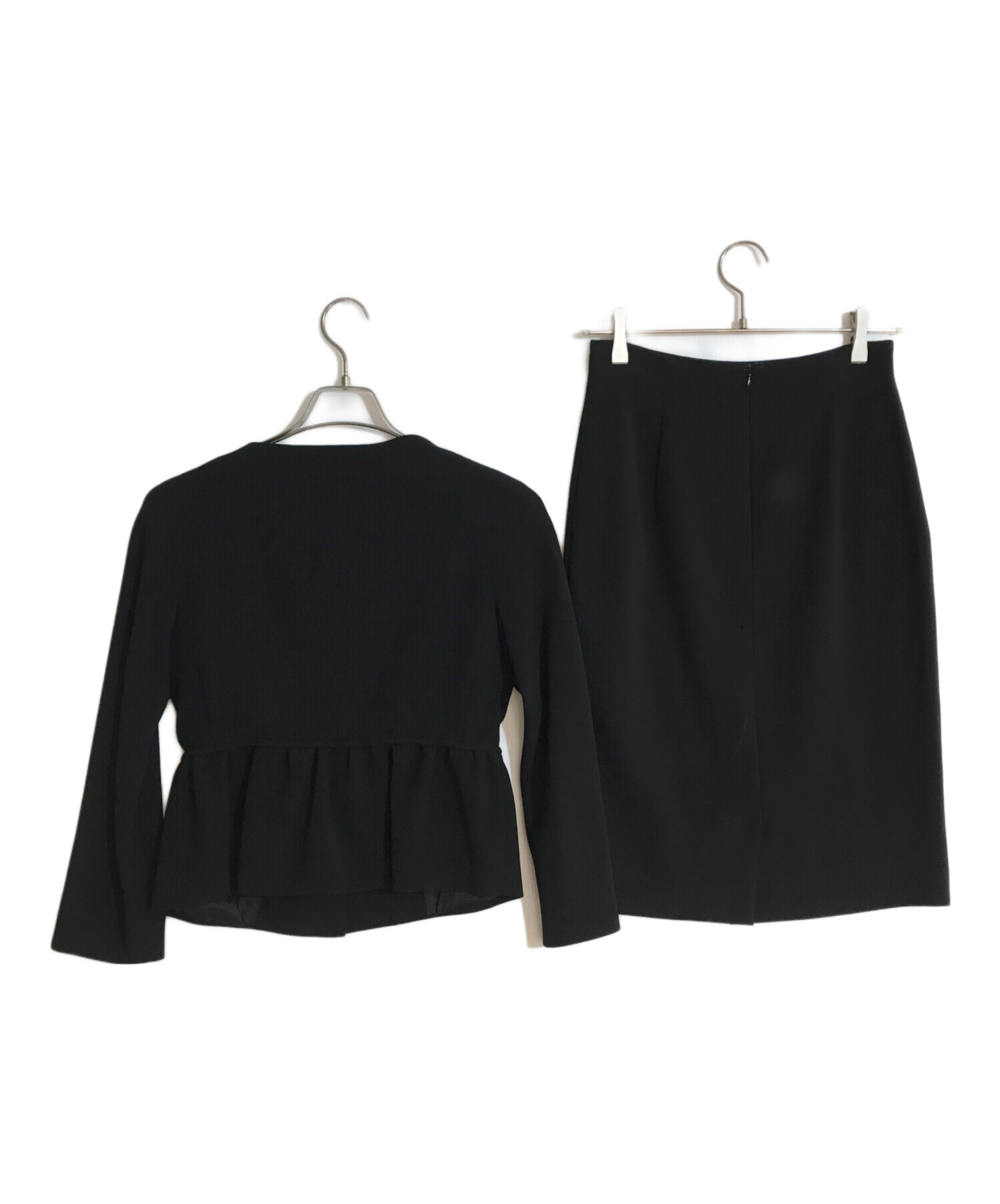 MaxMara ブラック フォーマル スカート スーツ S ファッション Max Mara ブラックスカートスーツ