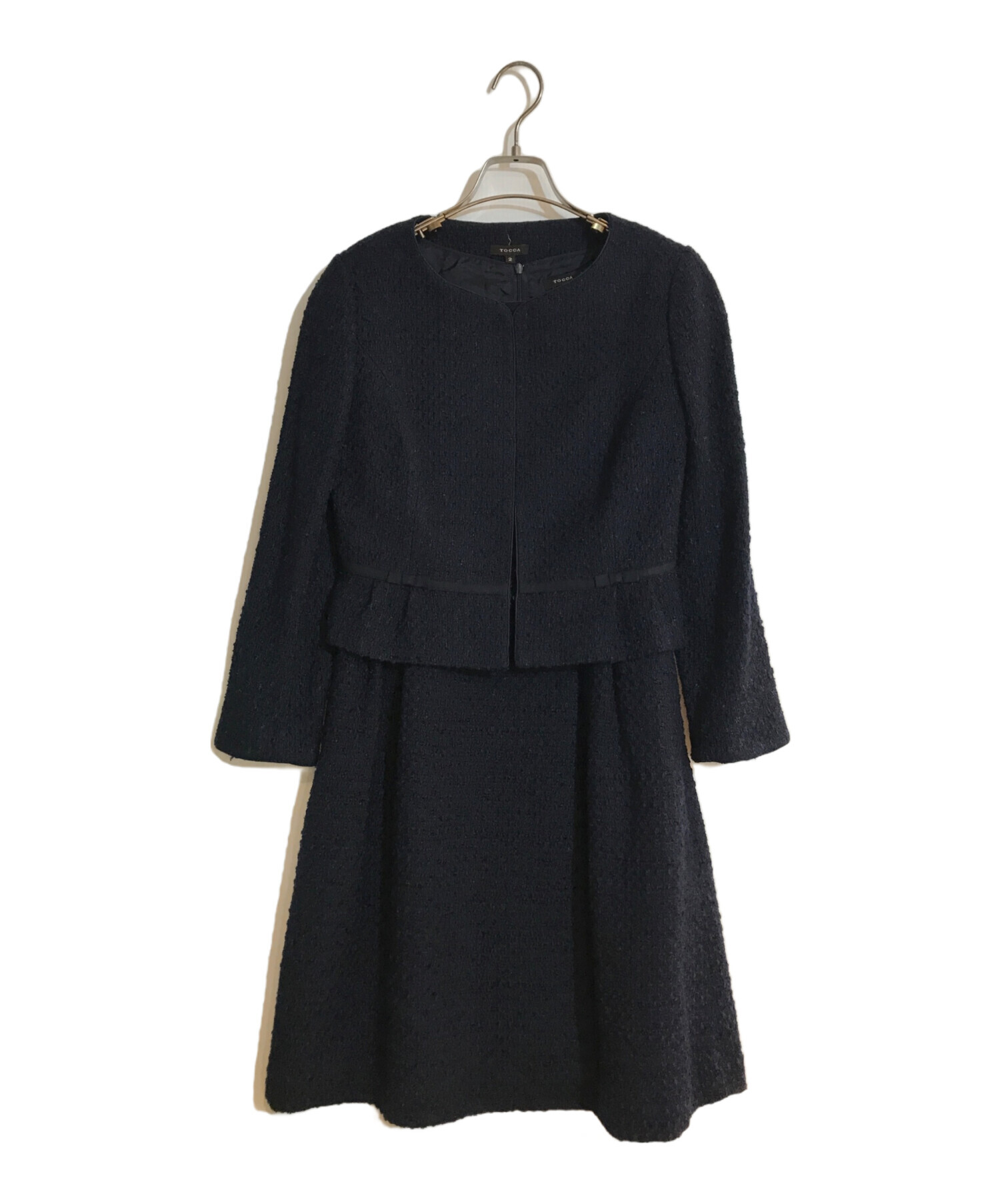 中古・古着通販】TOCCA (トッカ) ツイード ジャケット ワンピ  