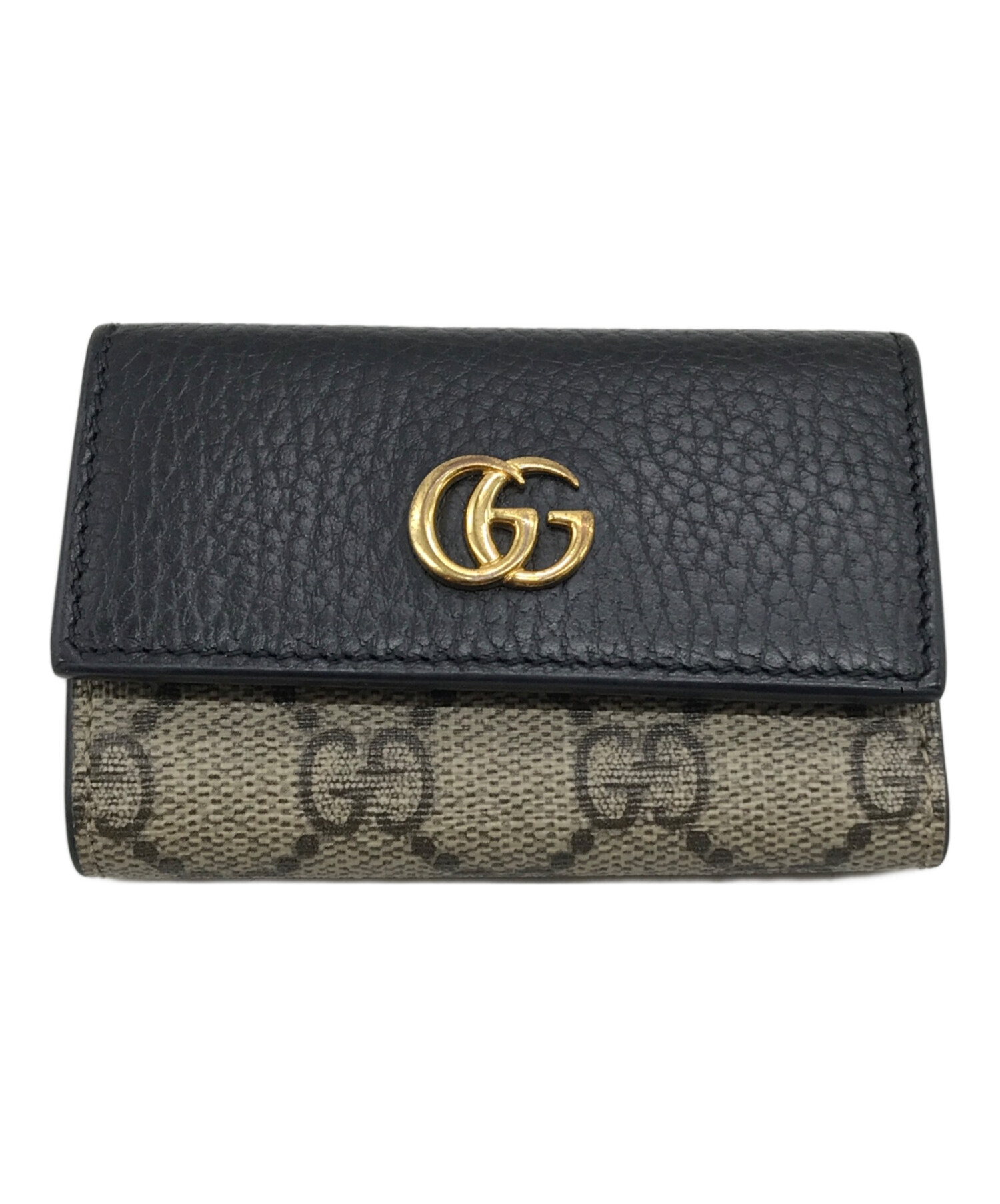 中古・古着通販】GUCCI (グッチ) GGマーモントレザー キーケース  