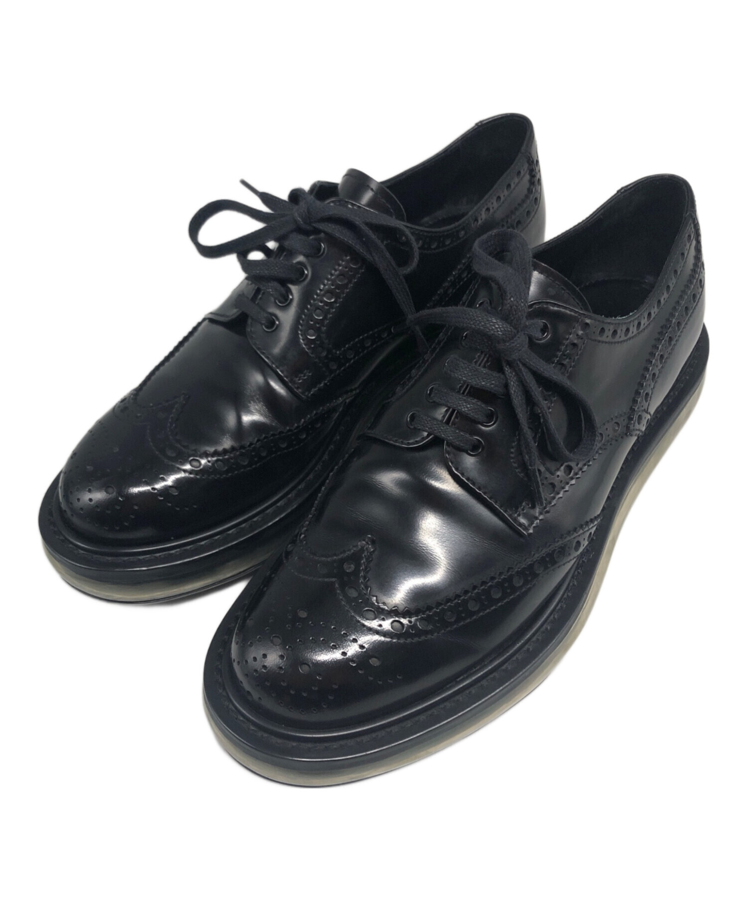 中古・古着通販】PRADA (プラダ) エアソールウィングチップシューズ 