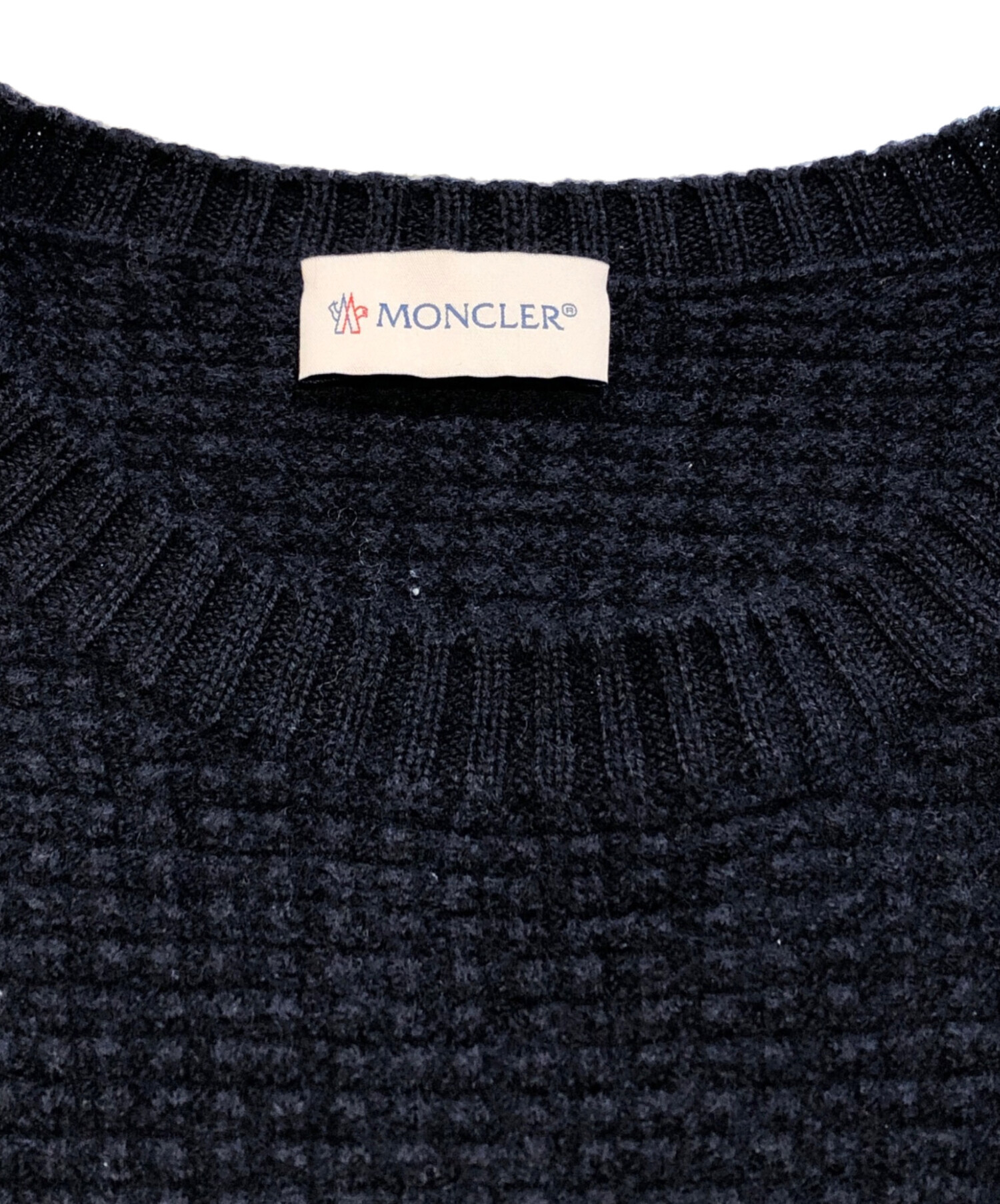 MONCLER MAGLIONE TRICOT LUPETTO ボーダーM 良品｜ファッション
