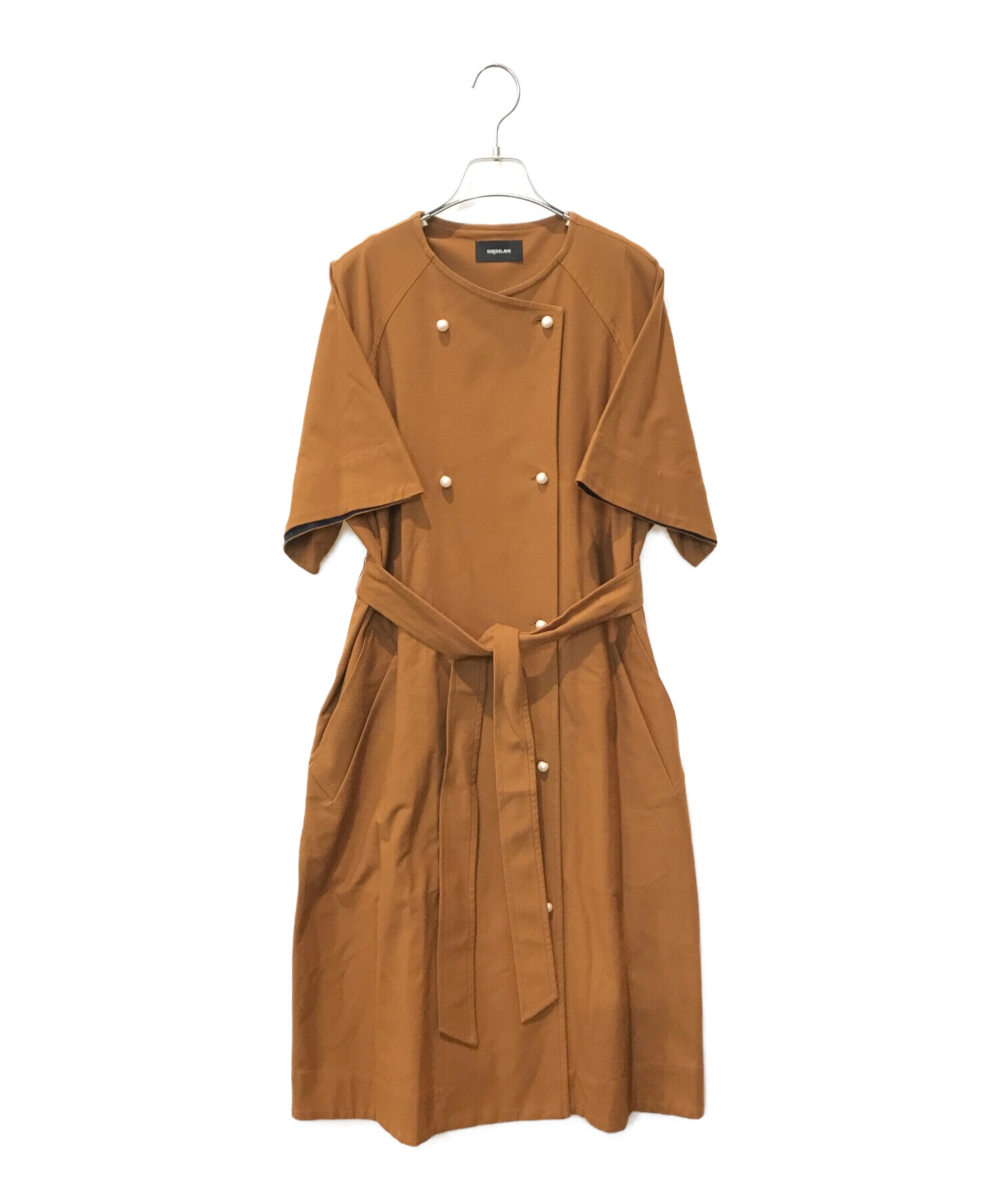 中古・古着通販】DRESSLAVE (ドレスレイブ) ワンピース ブラウン  