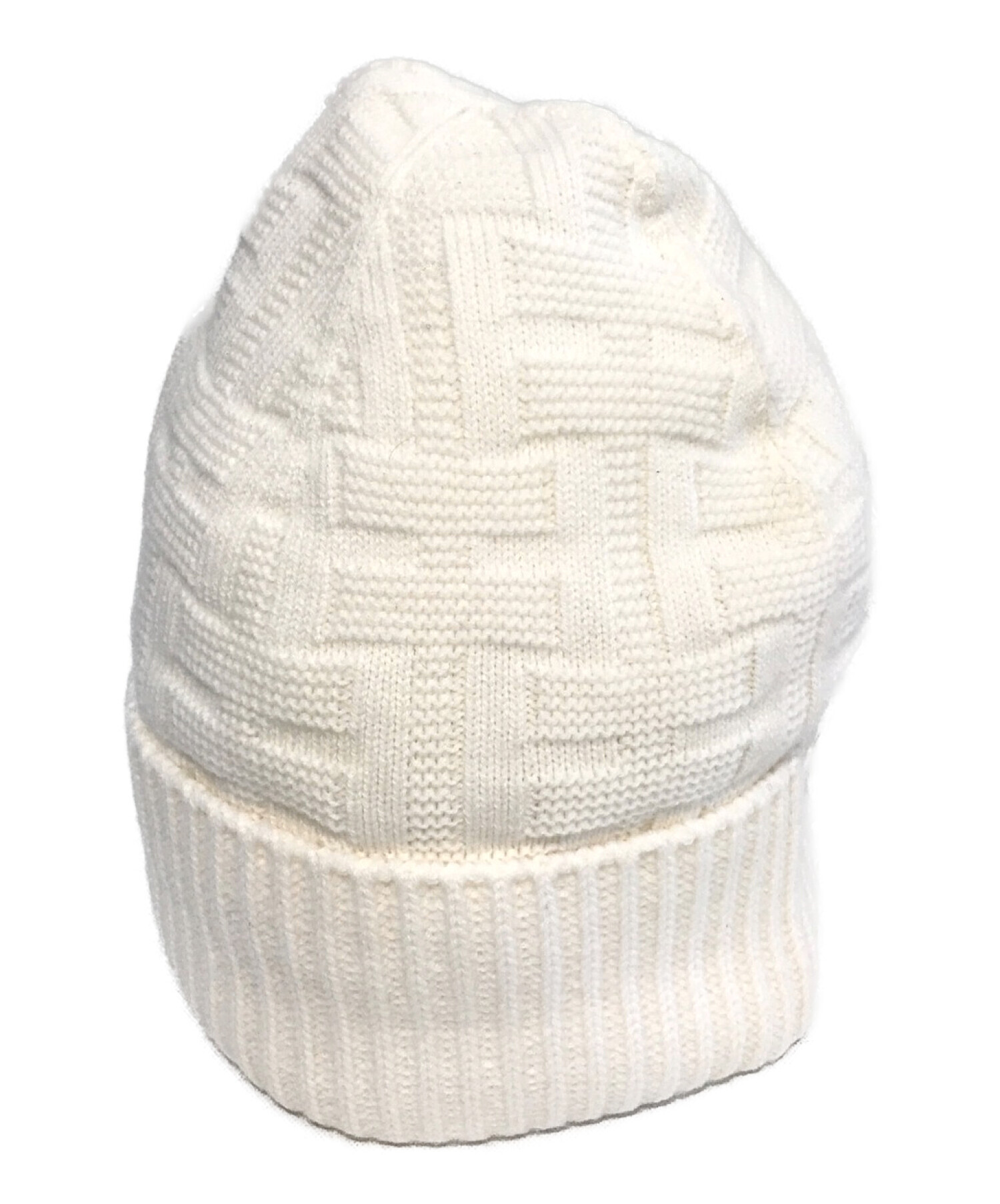 中古・古着通販】HERMES (エルメス) ニット帽 ホワイト サイズ:M ...