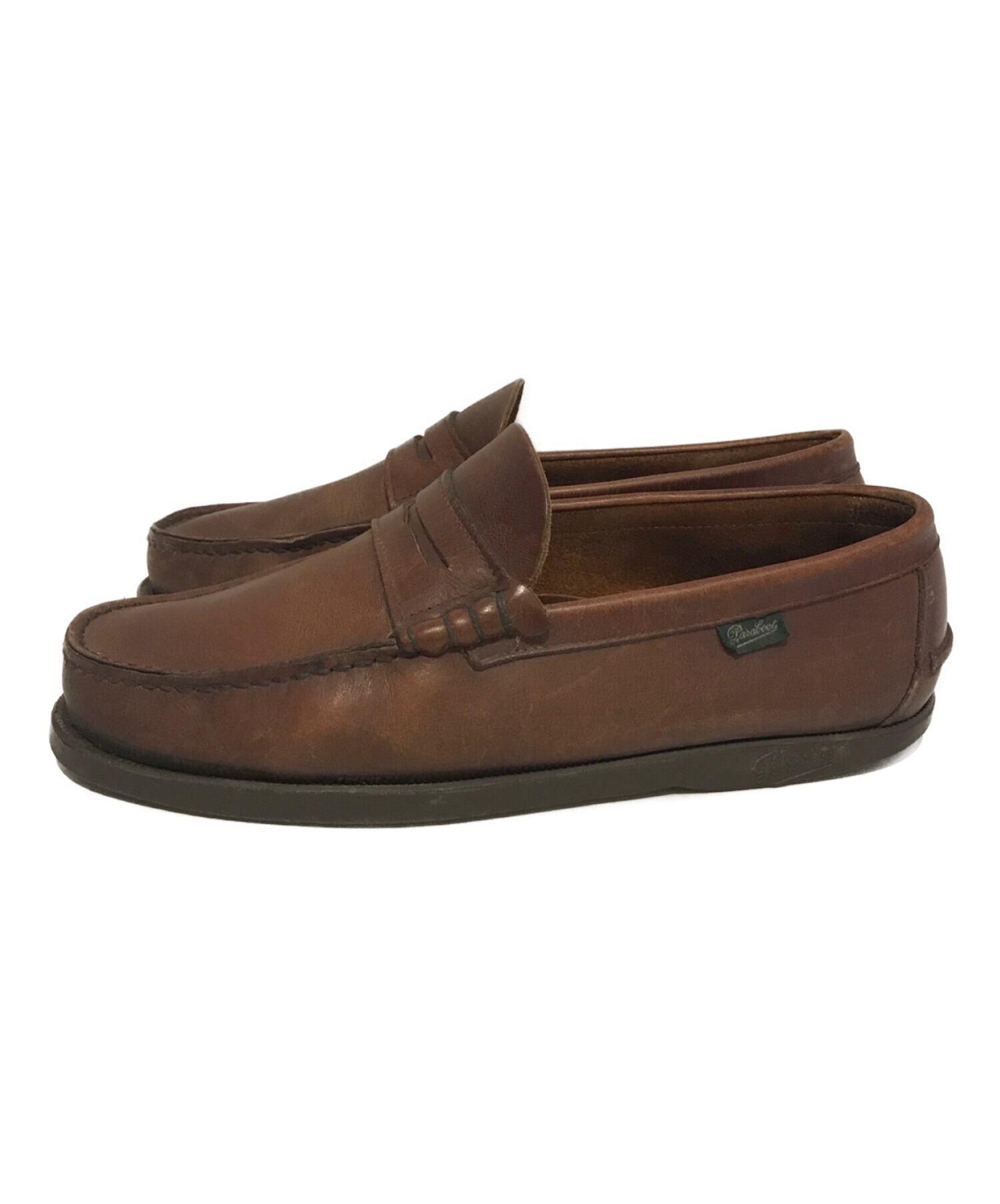 中古・古着通販】PARABOOT (パラブーツ) ローファー ブラウン サイズ 