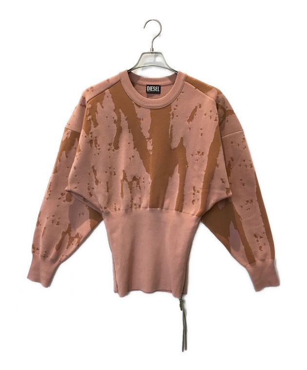 中古・古着通販】DIESEL (ディーゼル) デザインニット ピンク サイズ 