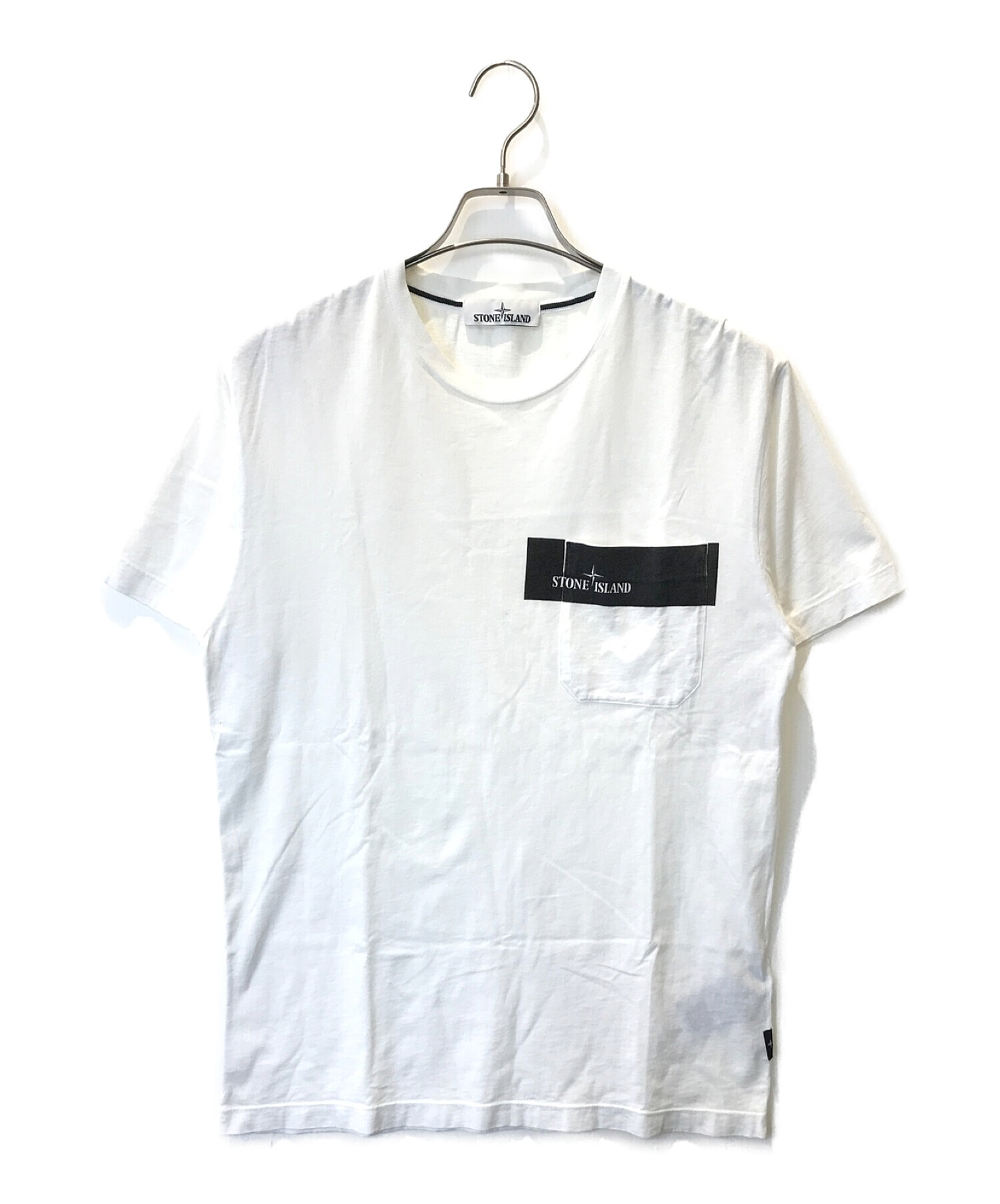 STONE ISLAND (ストーンアイランド) Tシャツ ホワイト サイズ:M