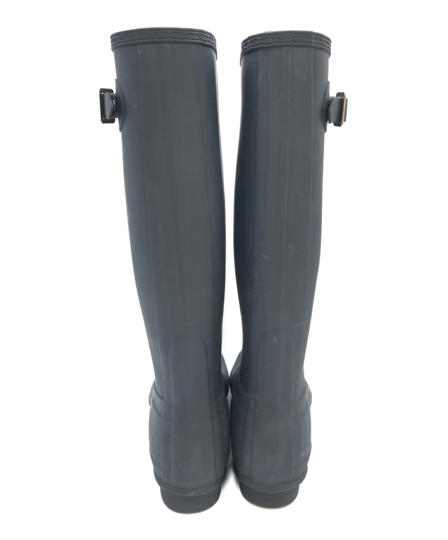 HUNTERレインブーツ 24cm 紺色 中古・古着通販】HUNTER (ハンター