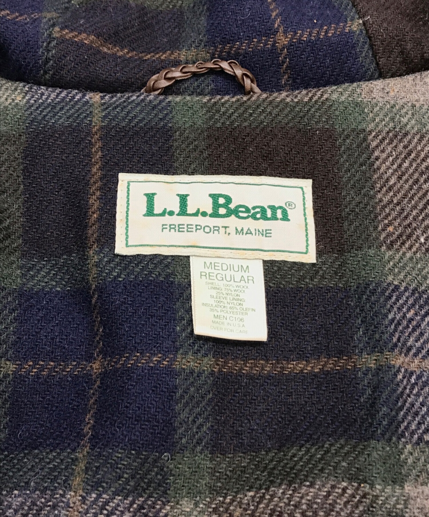 L.L.Bean (エルエルビーン) ダッフルコート ネイビー サイズ:MEDIUM