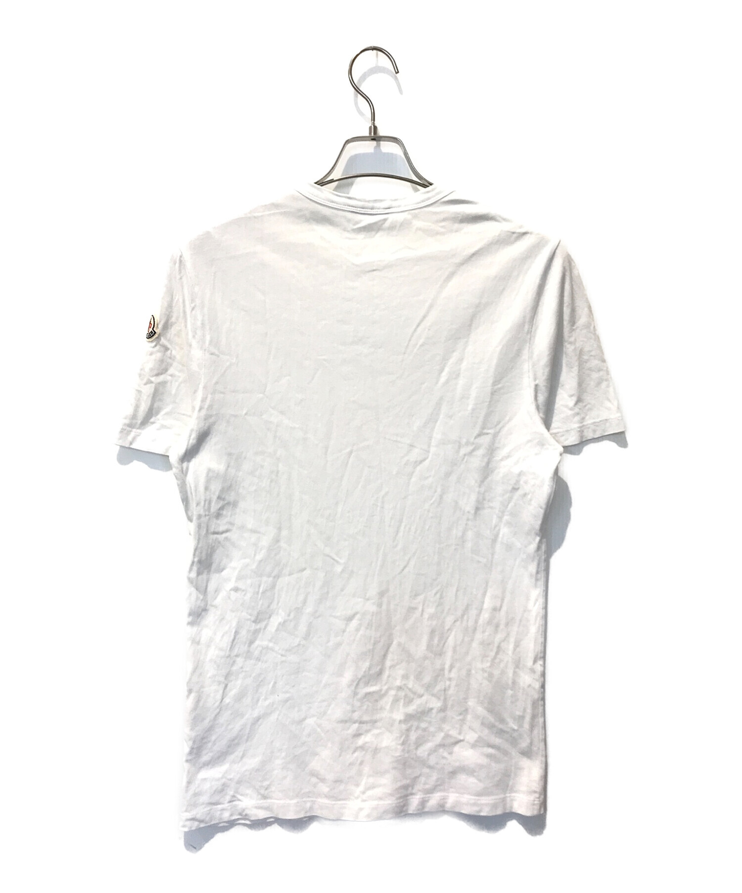 中古・古着通販】MONCLER (モンクレール) ロゴTシャツ ホワイト サイズ 