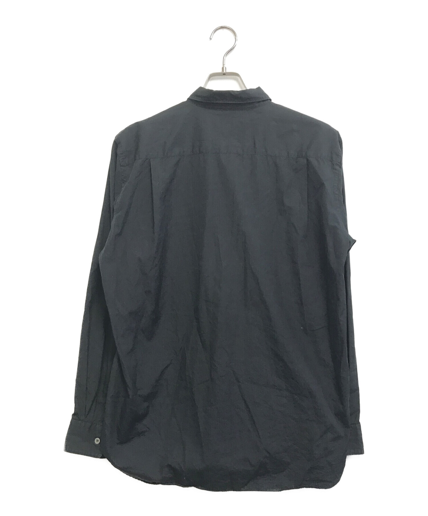 コムデギャルソンオムプリュス 変形シャツ 長袖XSブラック黒