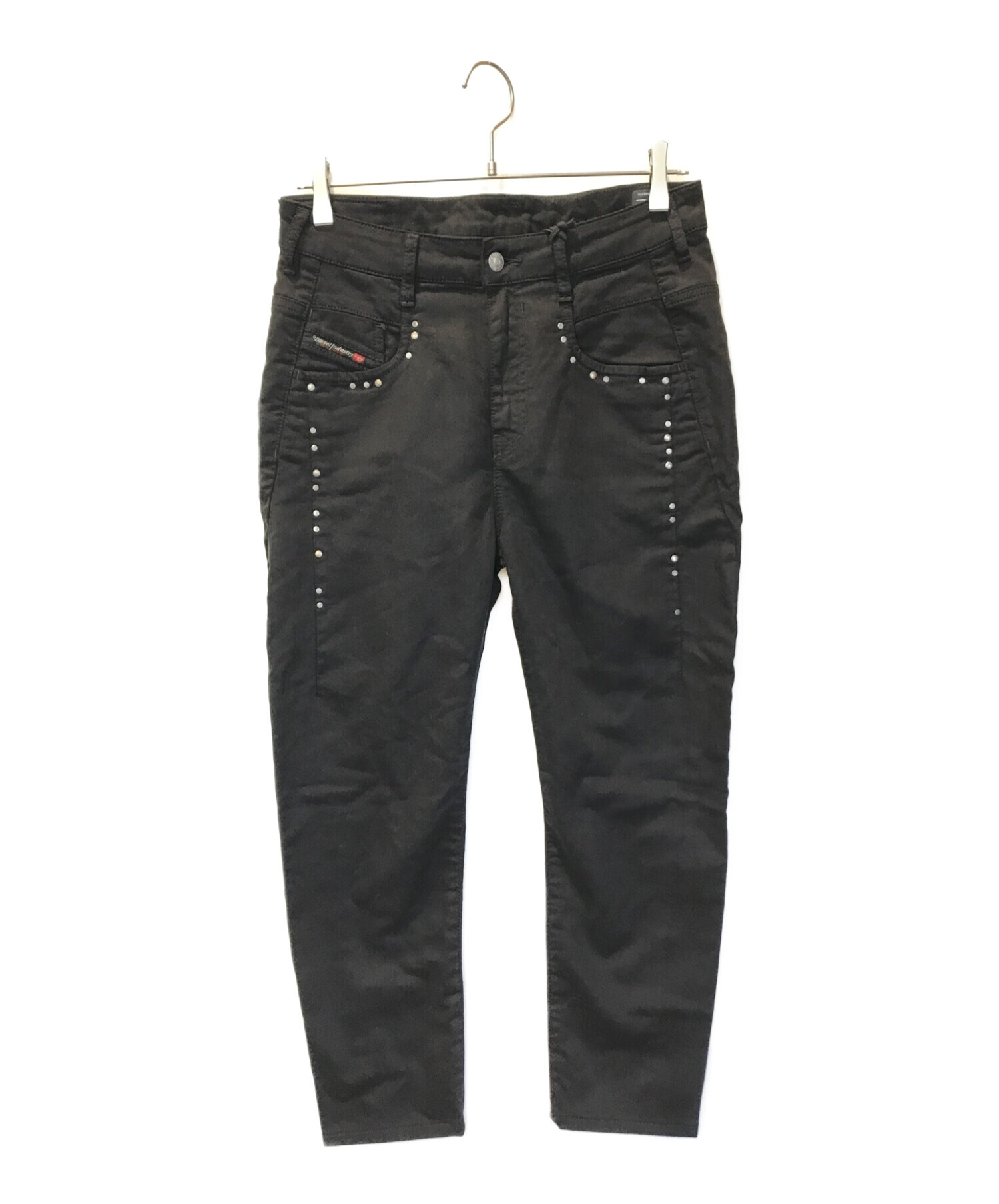 DIESEL カーゴパンツ W25 ブラックジーンズ