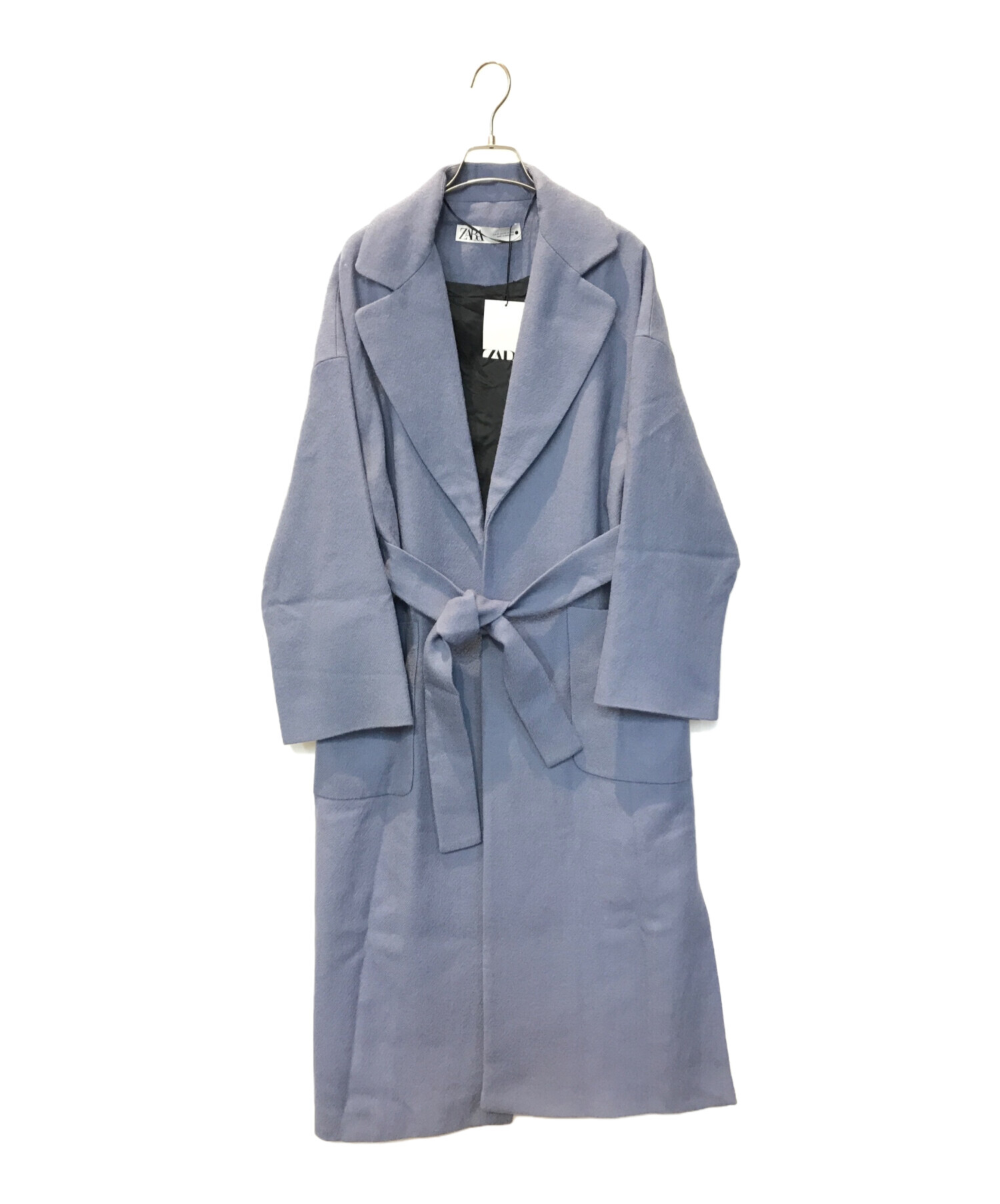 中古・古着通販】ZARA (ザラ) ウールコート スカイブルー サイズ:XS 未 