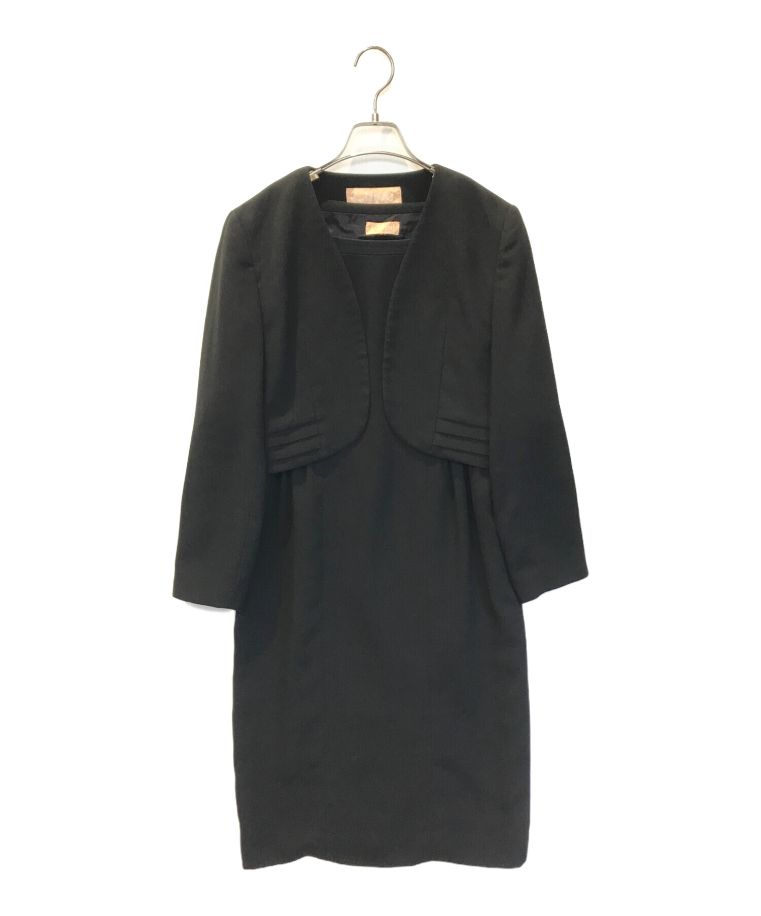 中古・古着通販】Chloe (クロエ) セットアップスーツ ブラック サイズ  