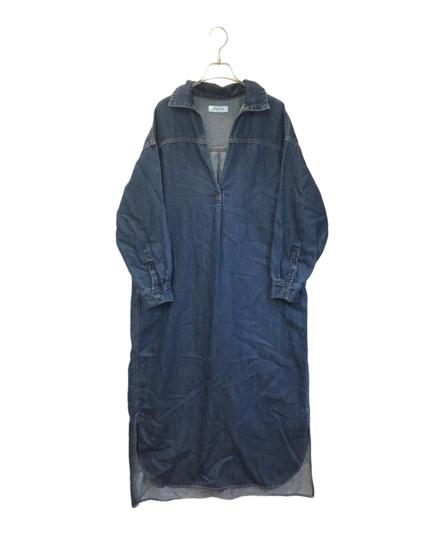 中古・古着通販】SACRA (サクラ) リネンブレンドデニムスキッパー 