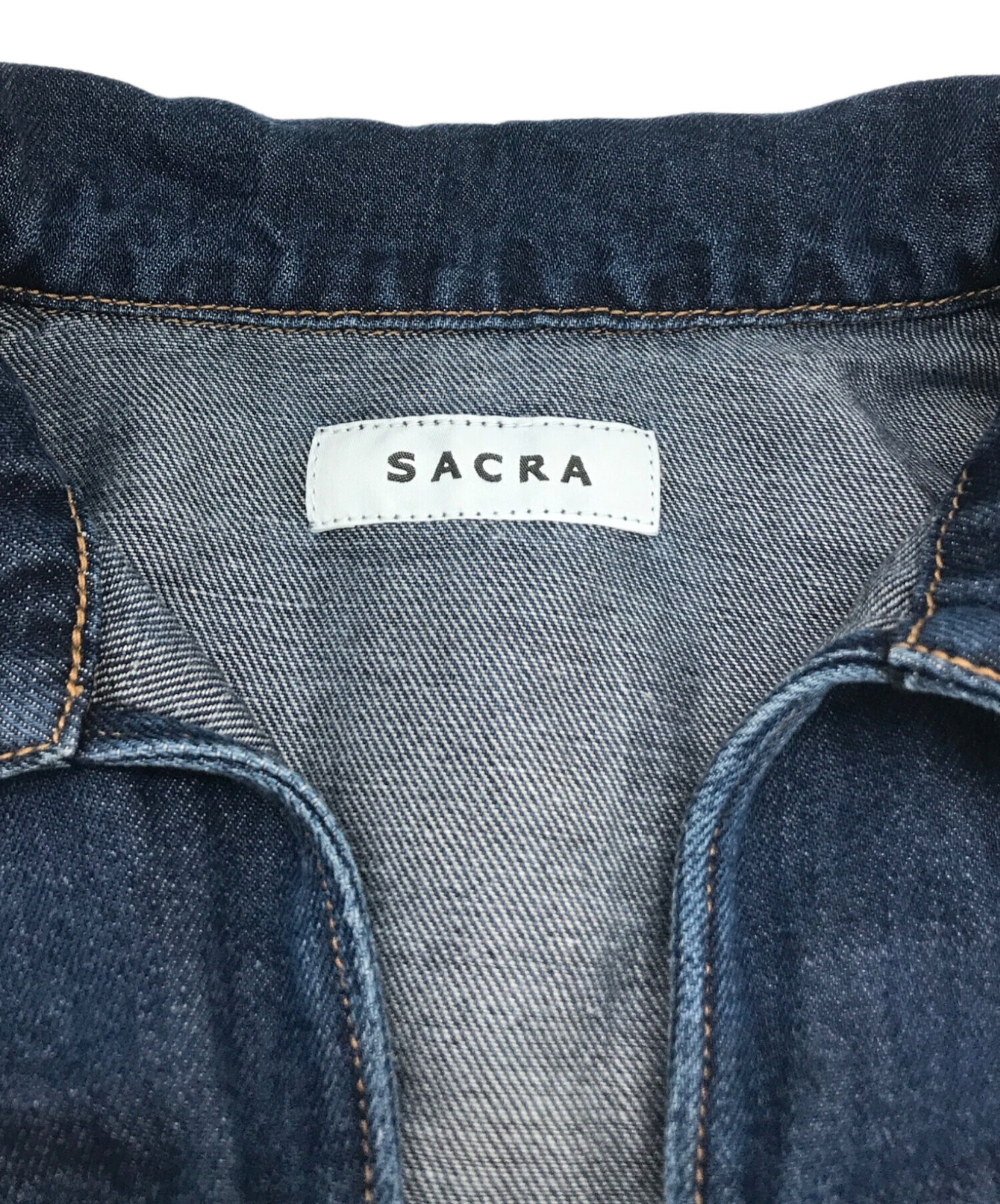 中古・古着通販】SACRA (サクラ) リネンブレンドデニムスキッパー 