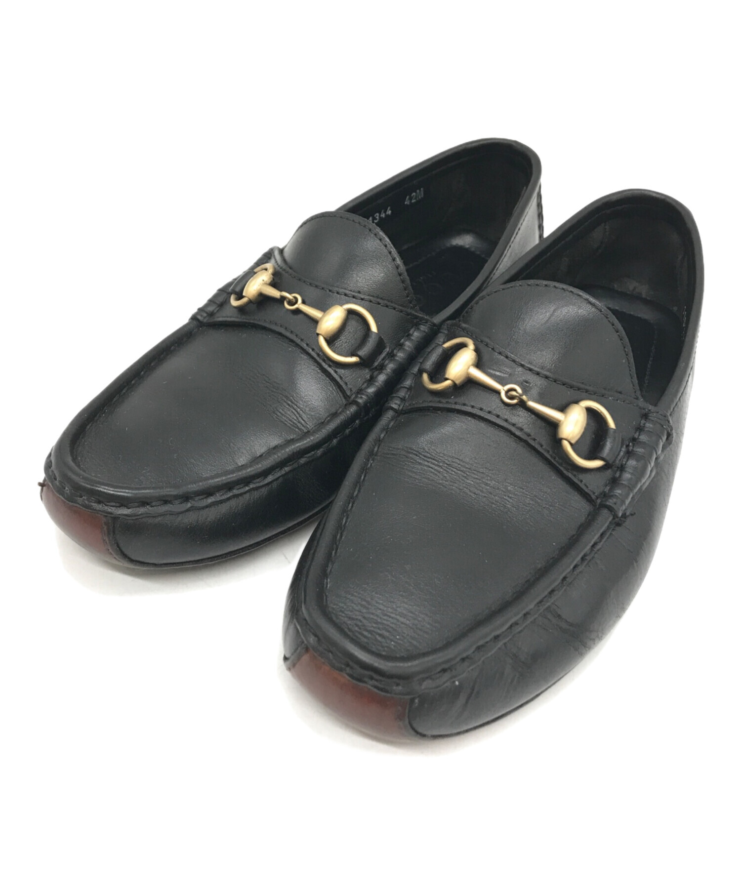 中古・古着通販】GUCCI (グッチ) ホースビットドライビングローファー 