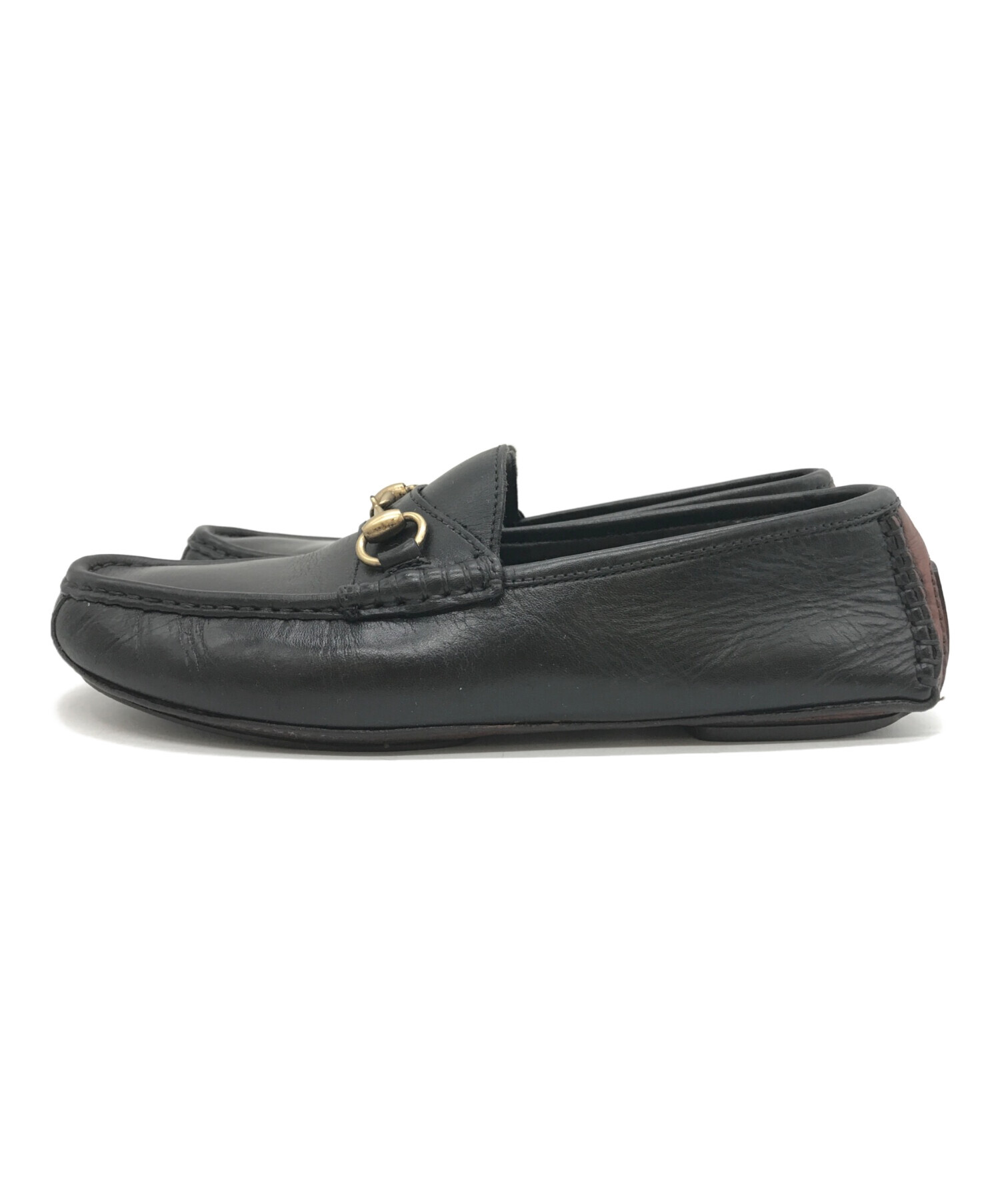 中古・古着通販】GUCCI (グッチ) ホースビットドライビングローファー 