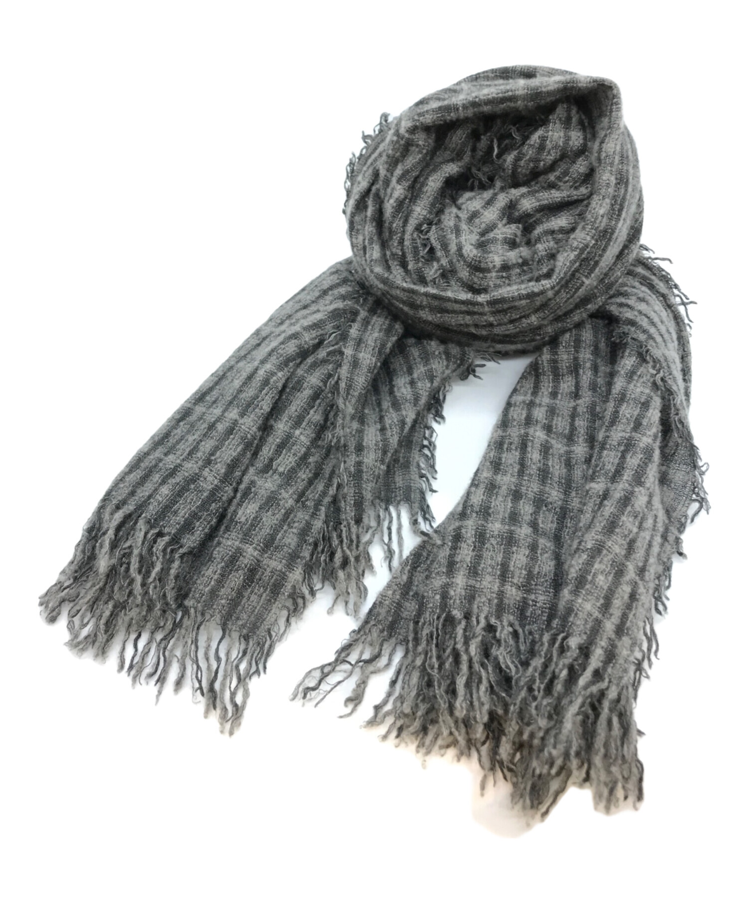 Faliero Sarti ファリエロサルティストール大判グレー