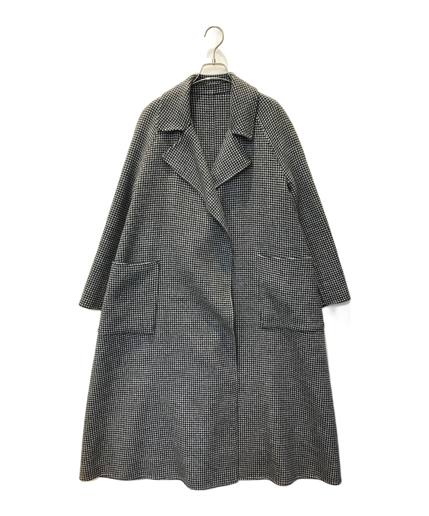 中古・古着通販】PLST (プラステ) ウールブレンドリバーロングコート 
