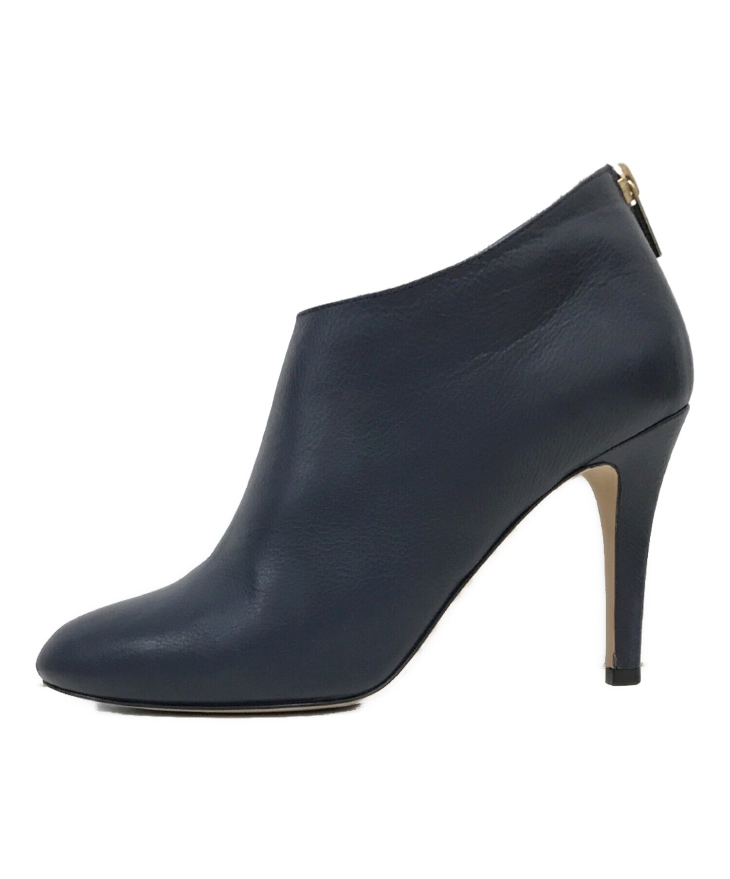 中古・古着通販】JIMMY CHOO (ジミーチュウ) ブーティ ネイビー サイズ 