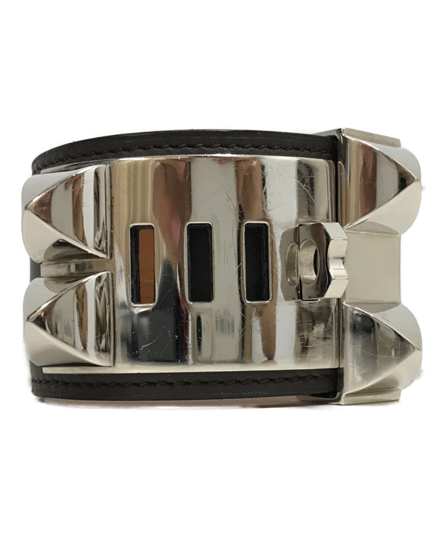 HERMES エルメス コリエドシアン ブレスレット ブラック T3 HERMES