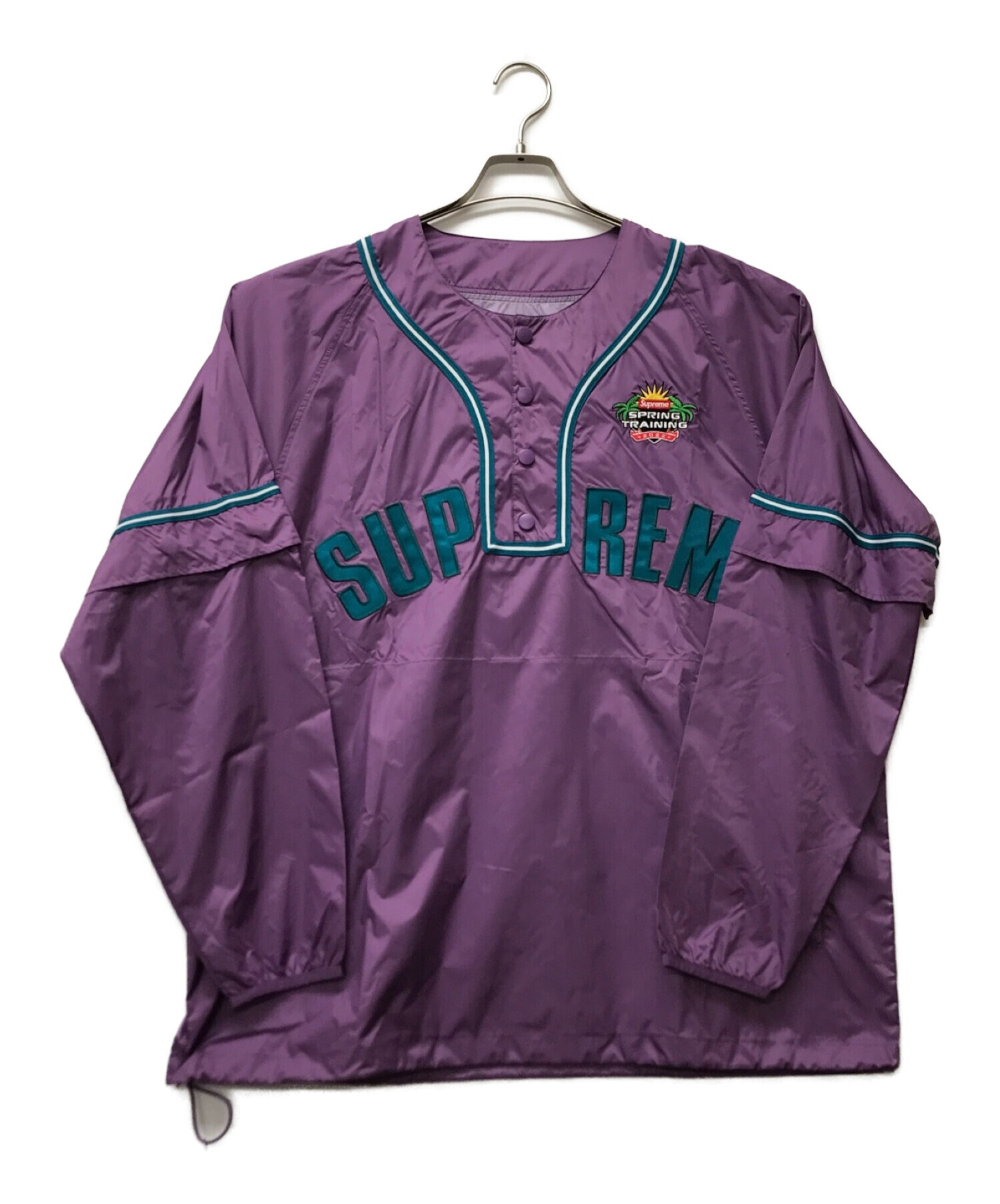 Supreme (シュプリーム) ベースボールシャツ パープル サイズ:L