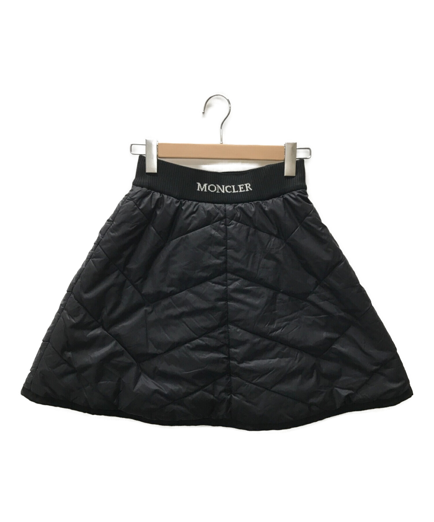 MONCLER (モンクレール) キルティングスカート ブラック サイズ:10anni　140cm
