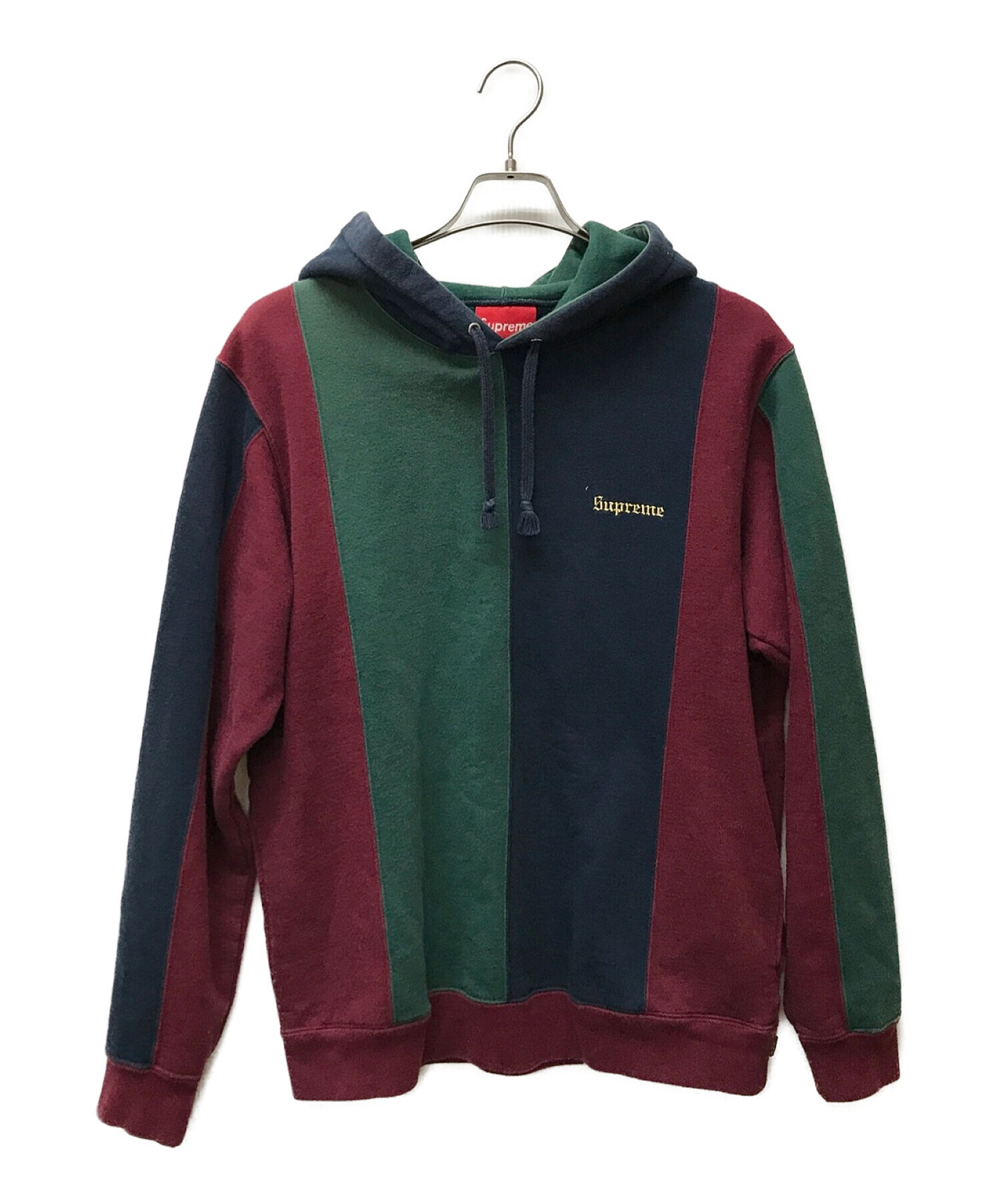 【M】SUPREME Tricolor Hooded Sweatshirt