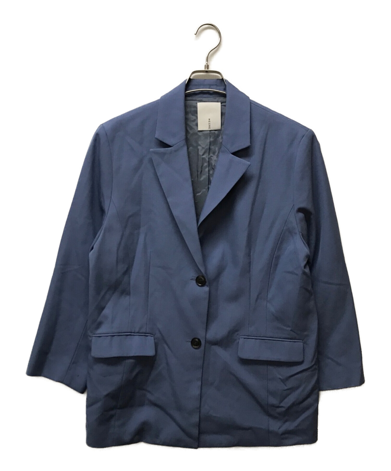 中古・古着通販】mecre (メクル) 2Bジャケット ブルー サイズ:M 