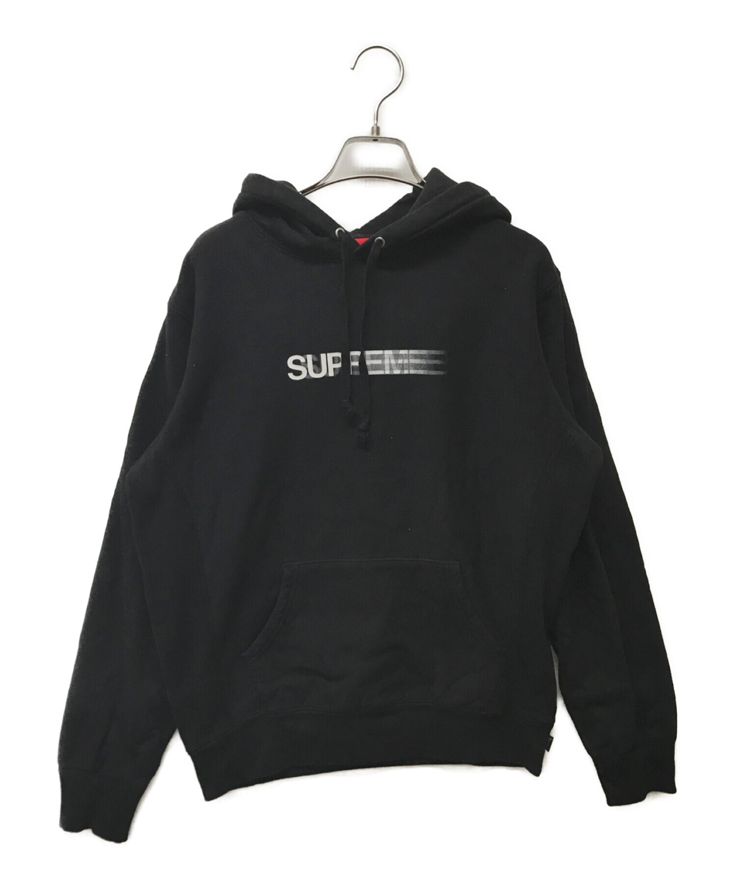 Supreme (シュプリーム) Motion Logo Hooded Sweatshirt ブラック サイズ:S