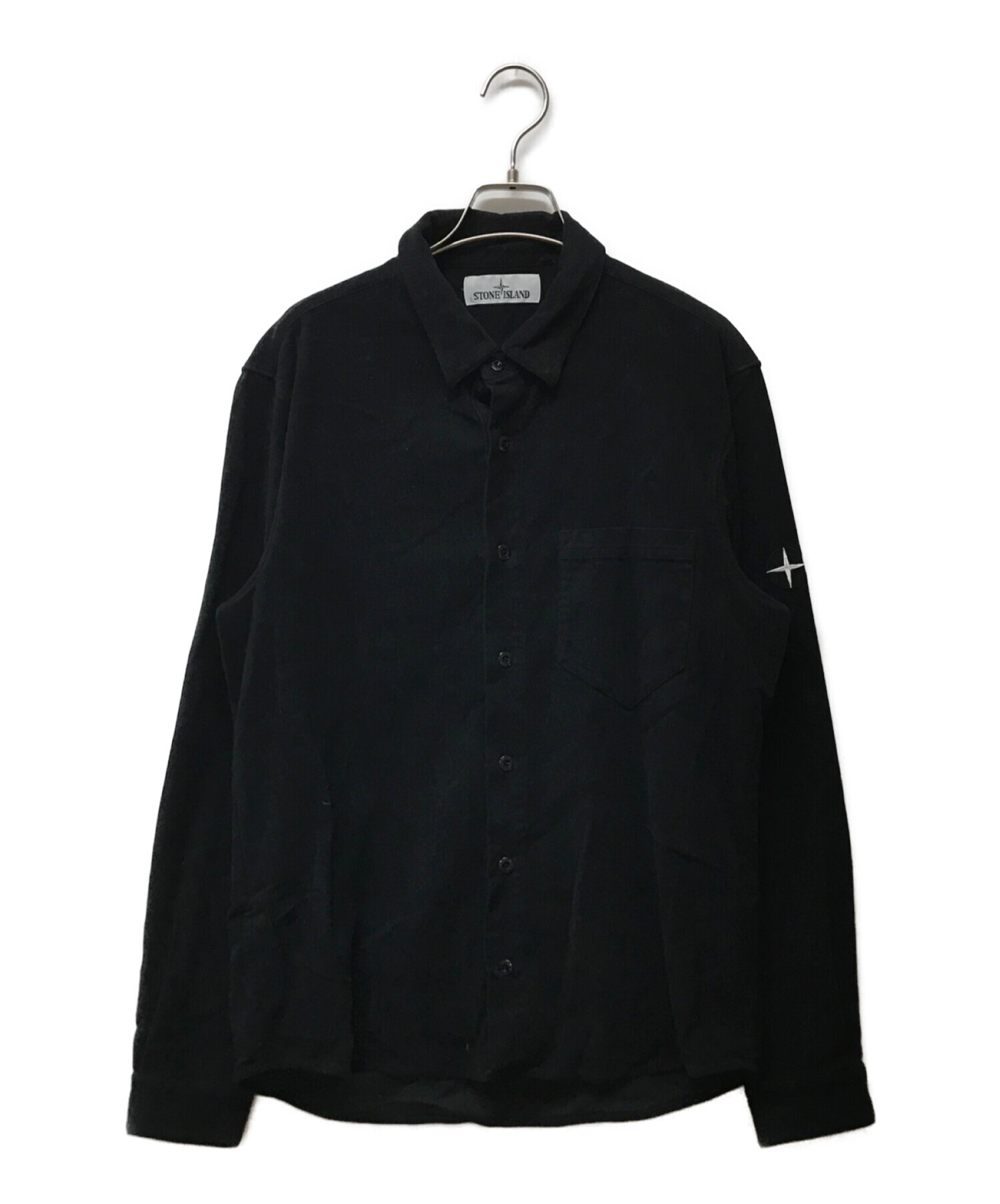 中古・古着通販】STONE ISLAND (ストーンアイランド) シャツ ブラック 
