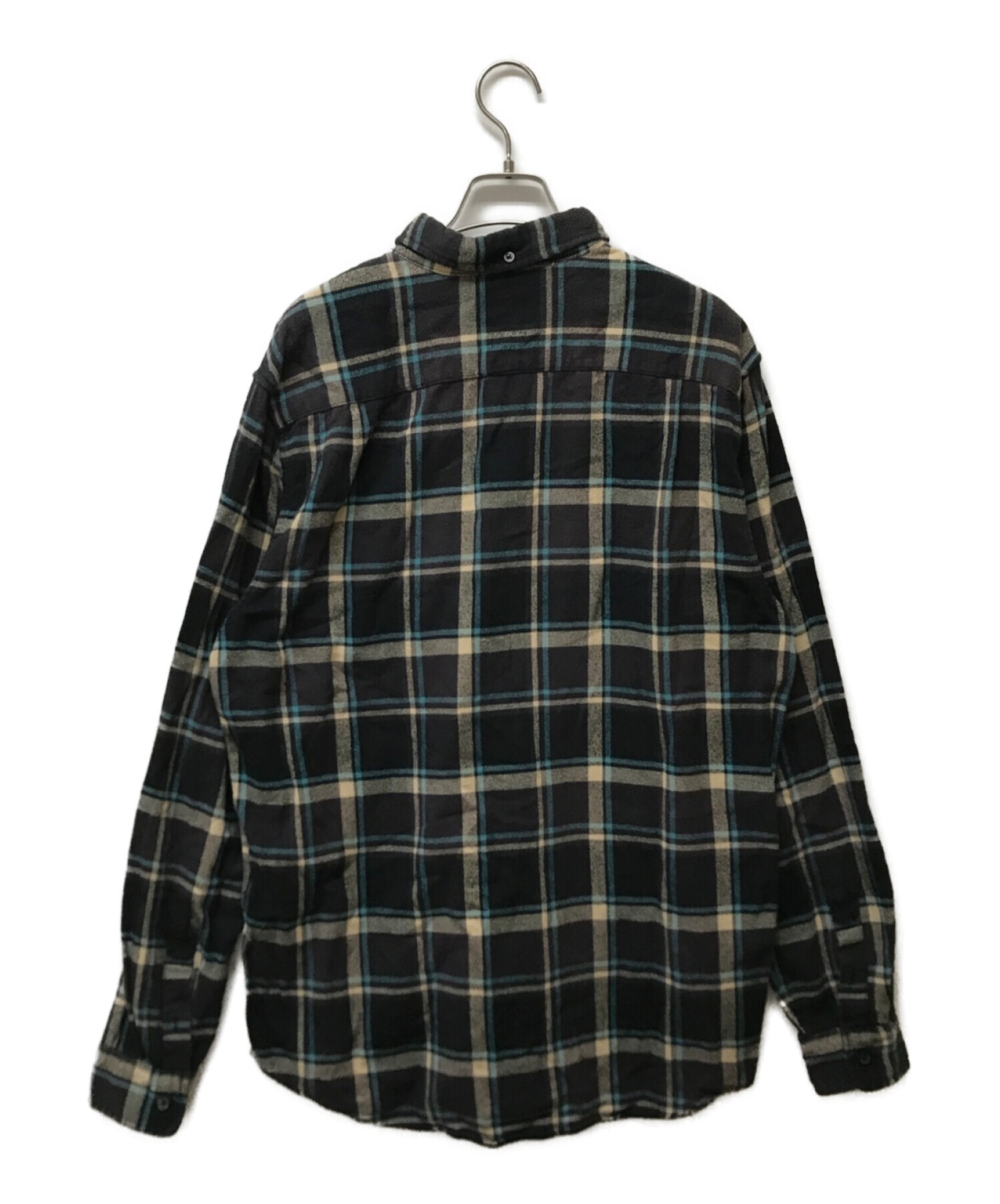 Supreme (シュプリーム) フランネルチェックシャツ ブラック サイズ:L