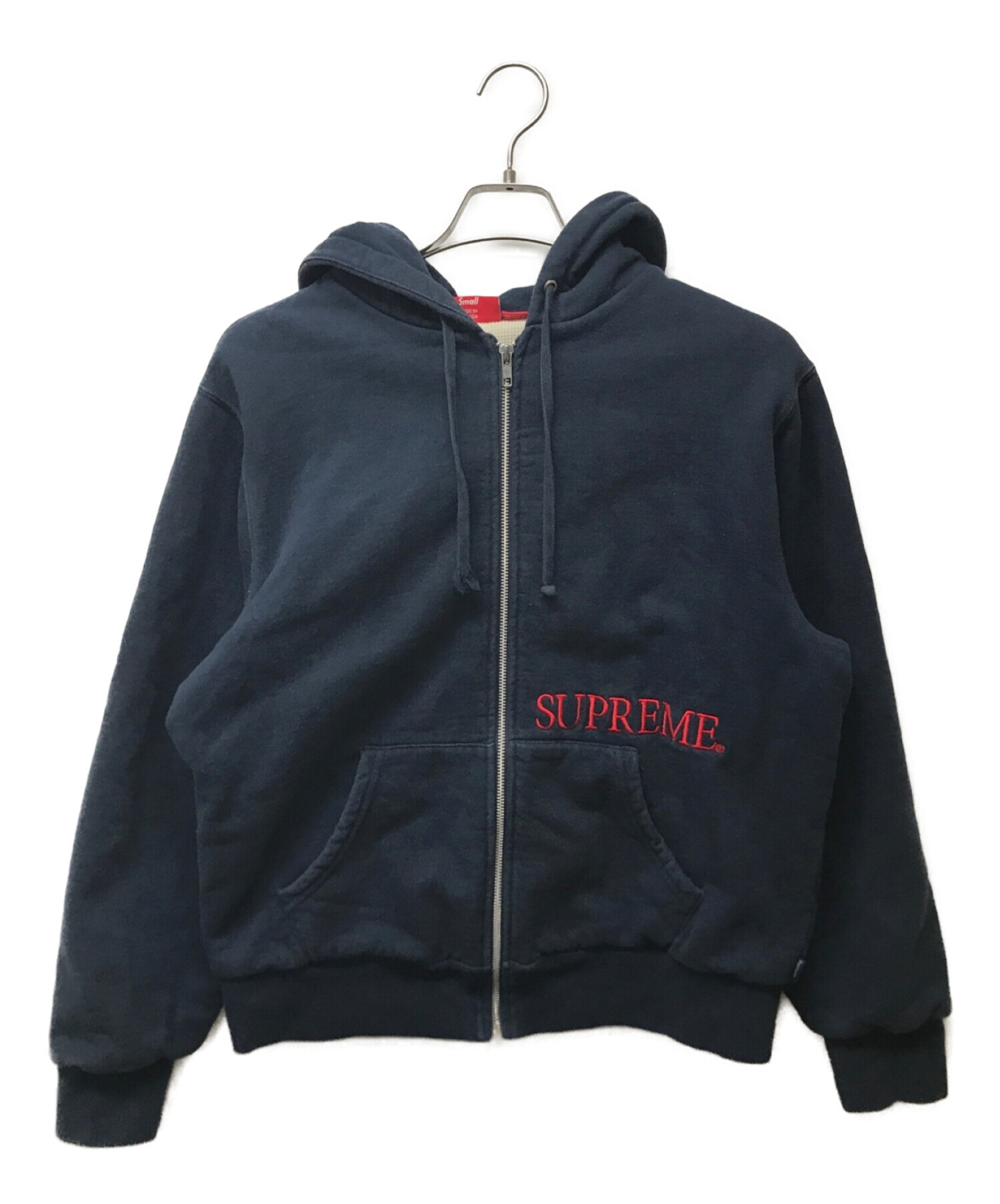 supreme Thermal Zip Up HOODED Sweatshirt