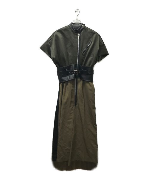 美品 サカイ ひろい ロングワンピース 2020 プリーツ ドッキング 2