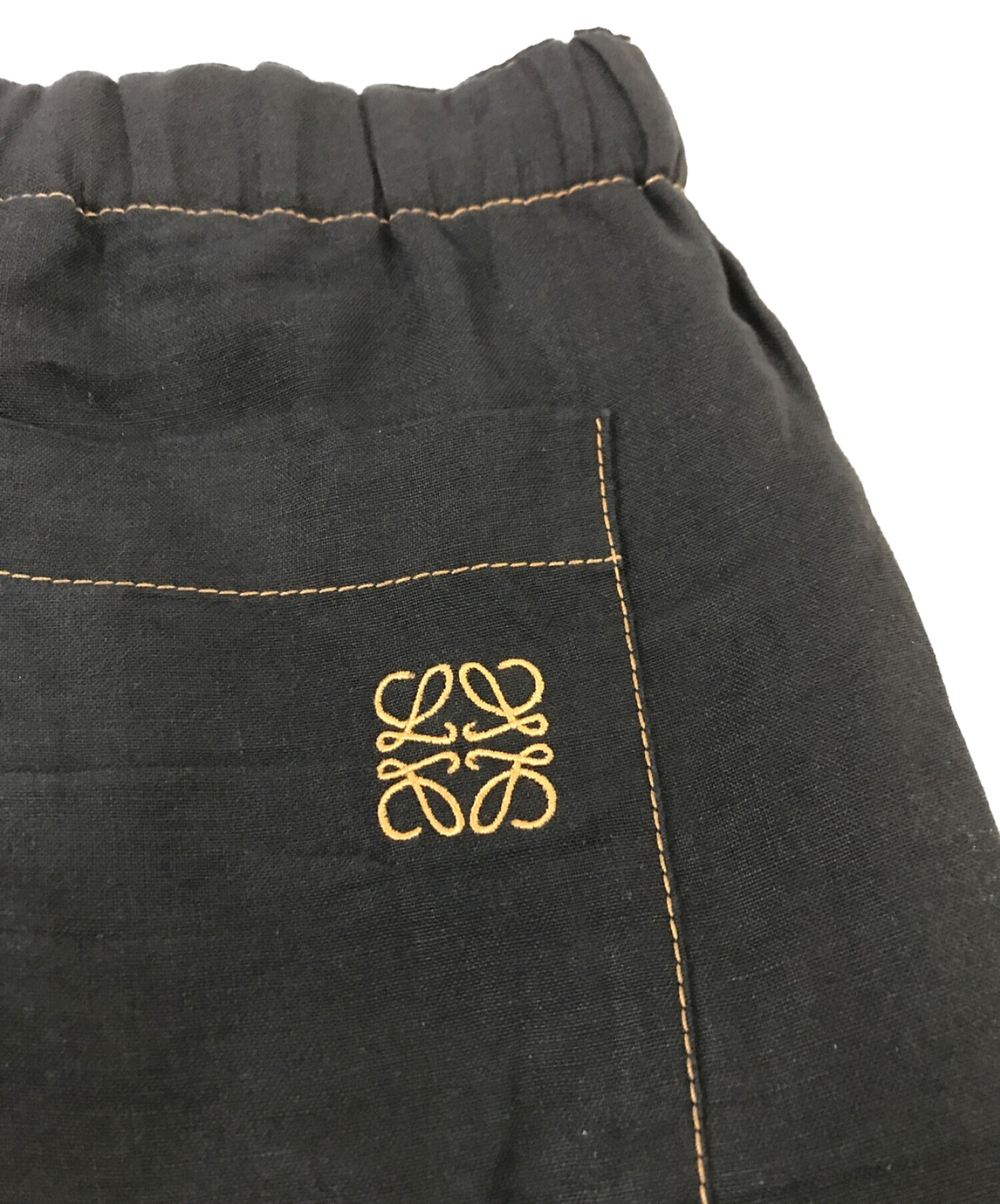 中古・古着通販】LOEWE (ロエベ) ウエスト紐リネンワイドパンツ