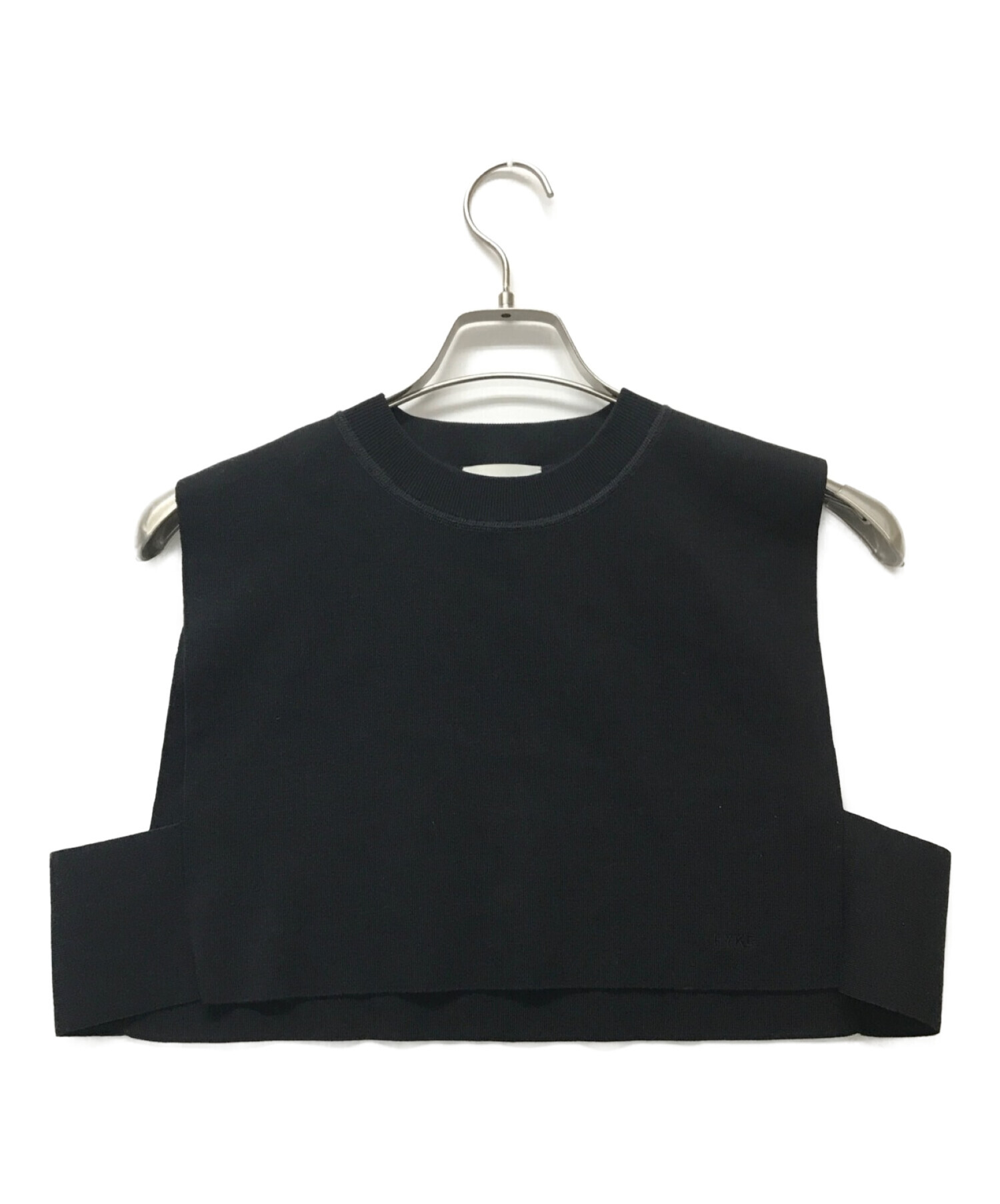 ✨希少新品✨HYKE リブ クロップド ニット　ブラック　セーター HYKE（ハイク）の「＜HYKE（ハイク）＞リブ クロップド ニット