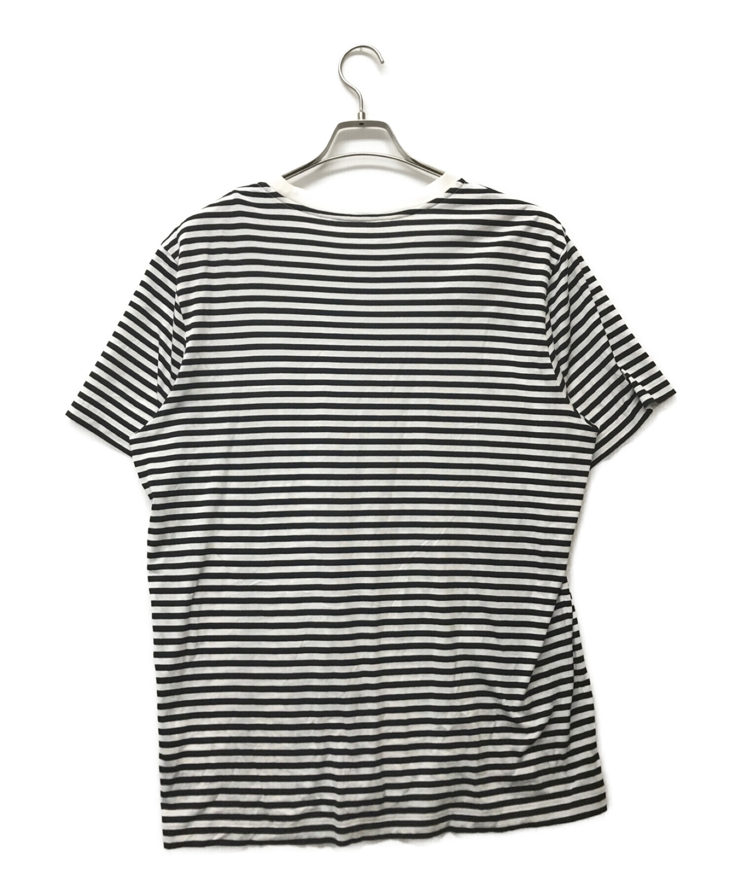 中古・古着通販】MONCLER (モンクレール) メタリックロゴボーダーT 