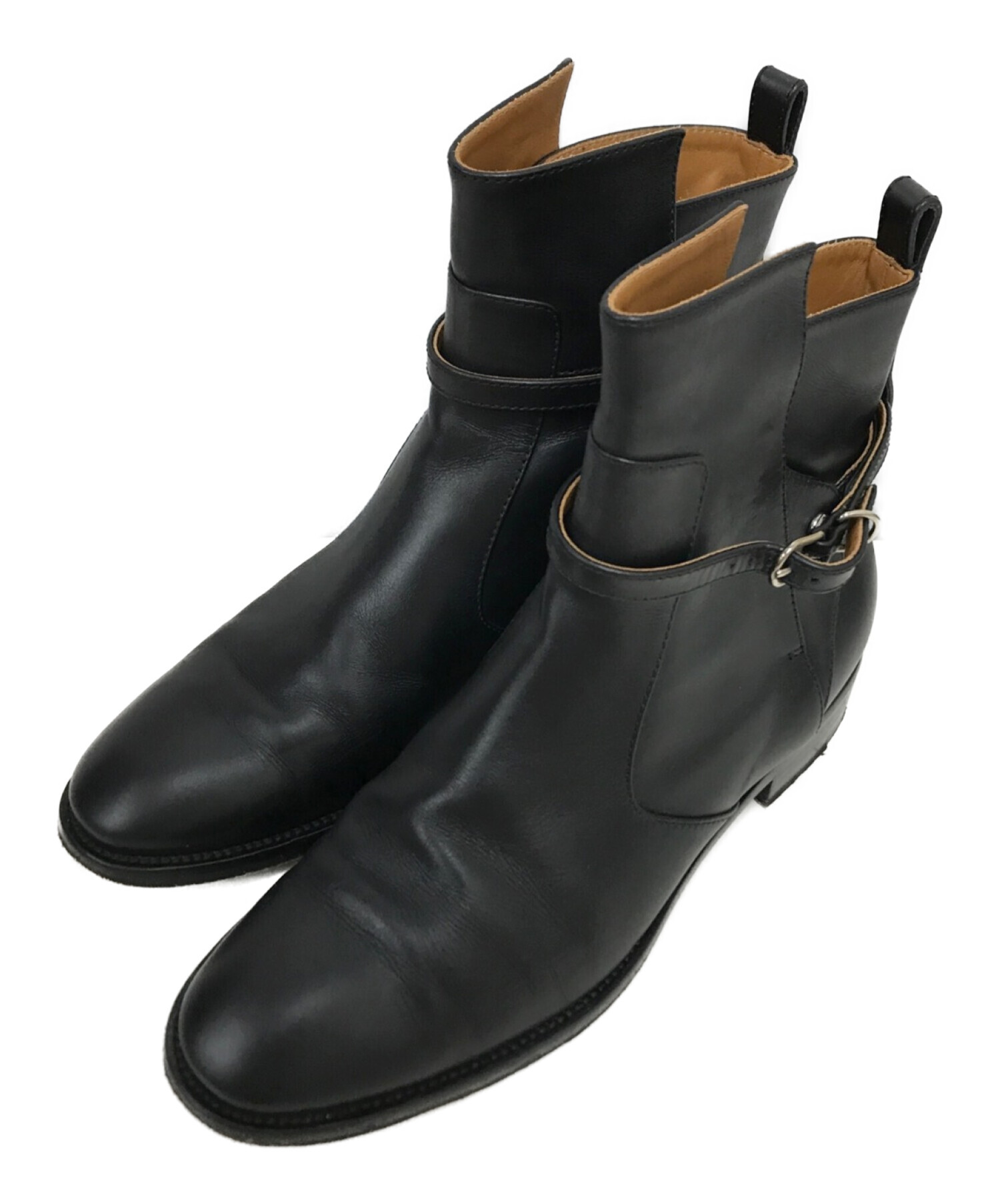 BALENCIAGA (バレンシアガ) ストラップショートブーツ ブラック サイズ:US6.5