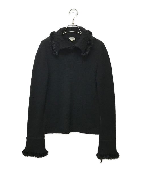 031102○ Harrods セットアップ ミンクファー カシミヤ ウール