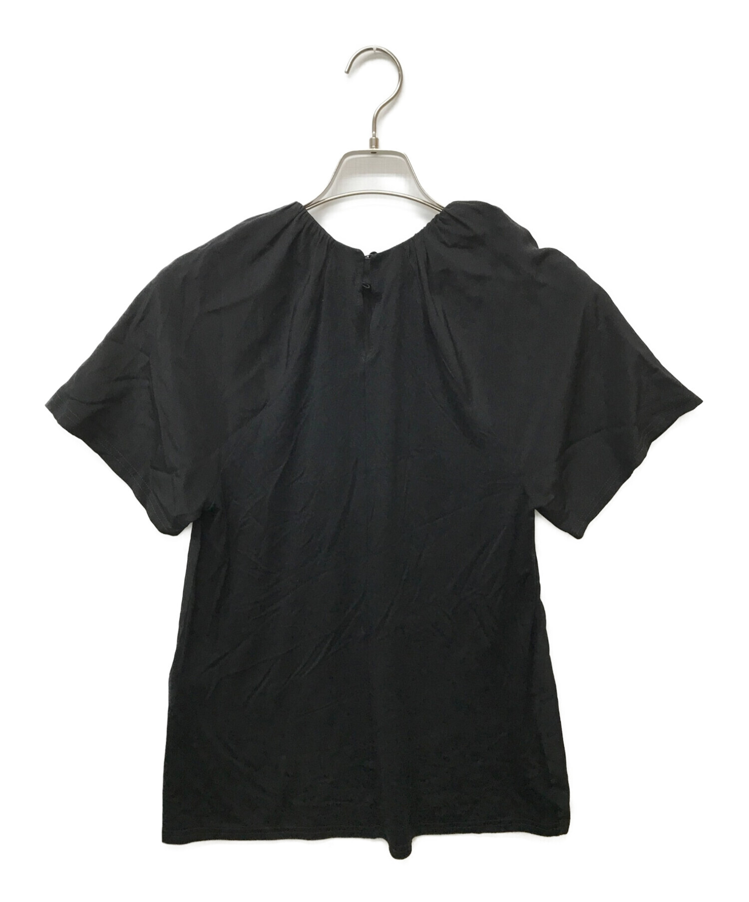 中古・古着通販】MaxMara (マックスマーラ) ギャザーネックシルク半袖 