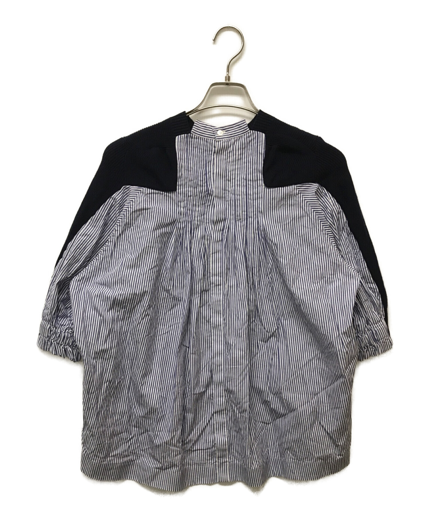 中古・古着通販】sacai (サカイ) バックプリーツ ニットドッキング 