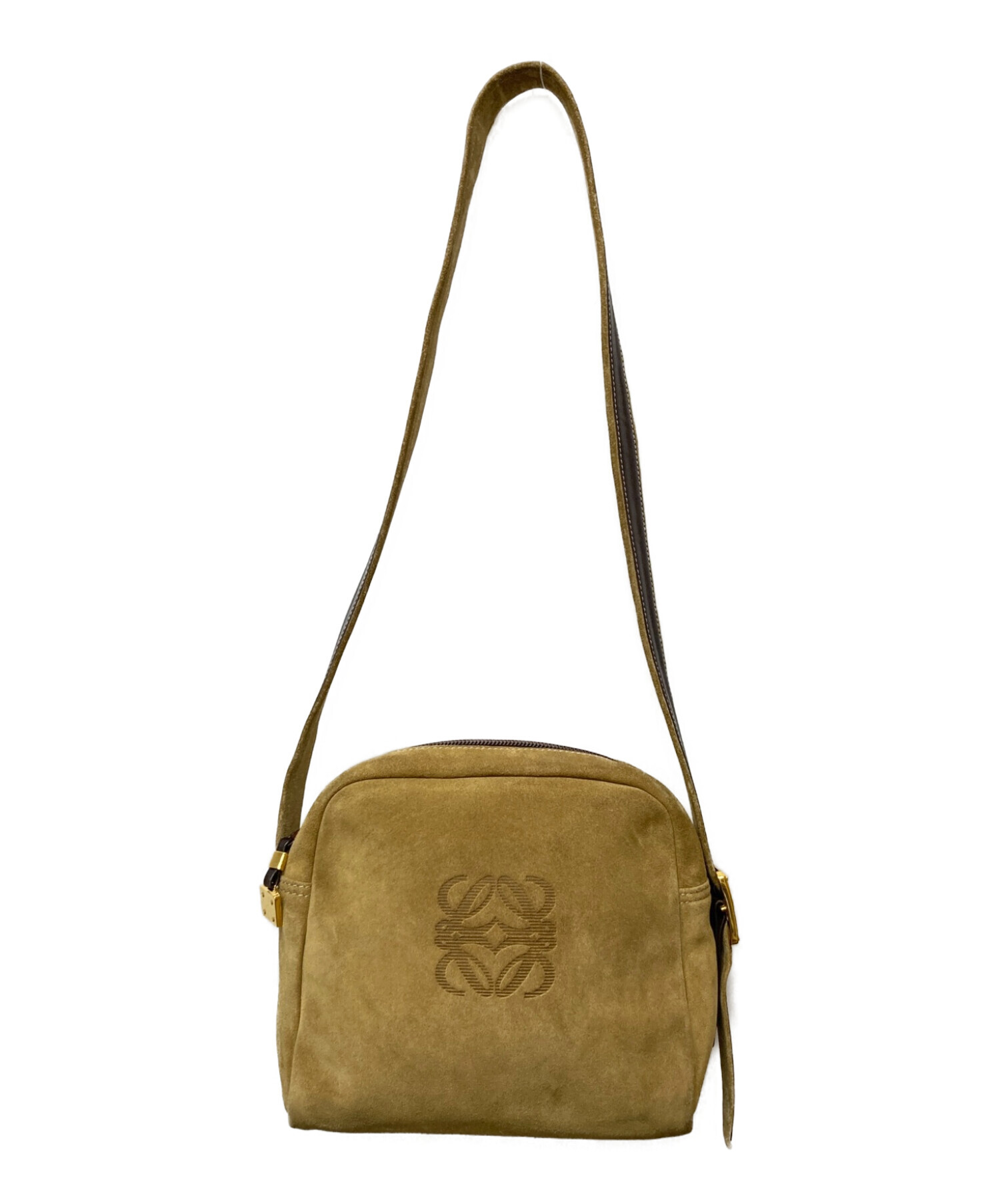 中古・古着通販】LOEWE (ロエベ) アナグラムロゴスウェードショルダー  